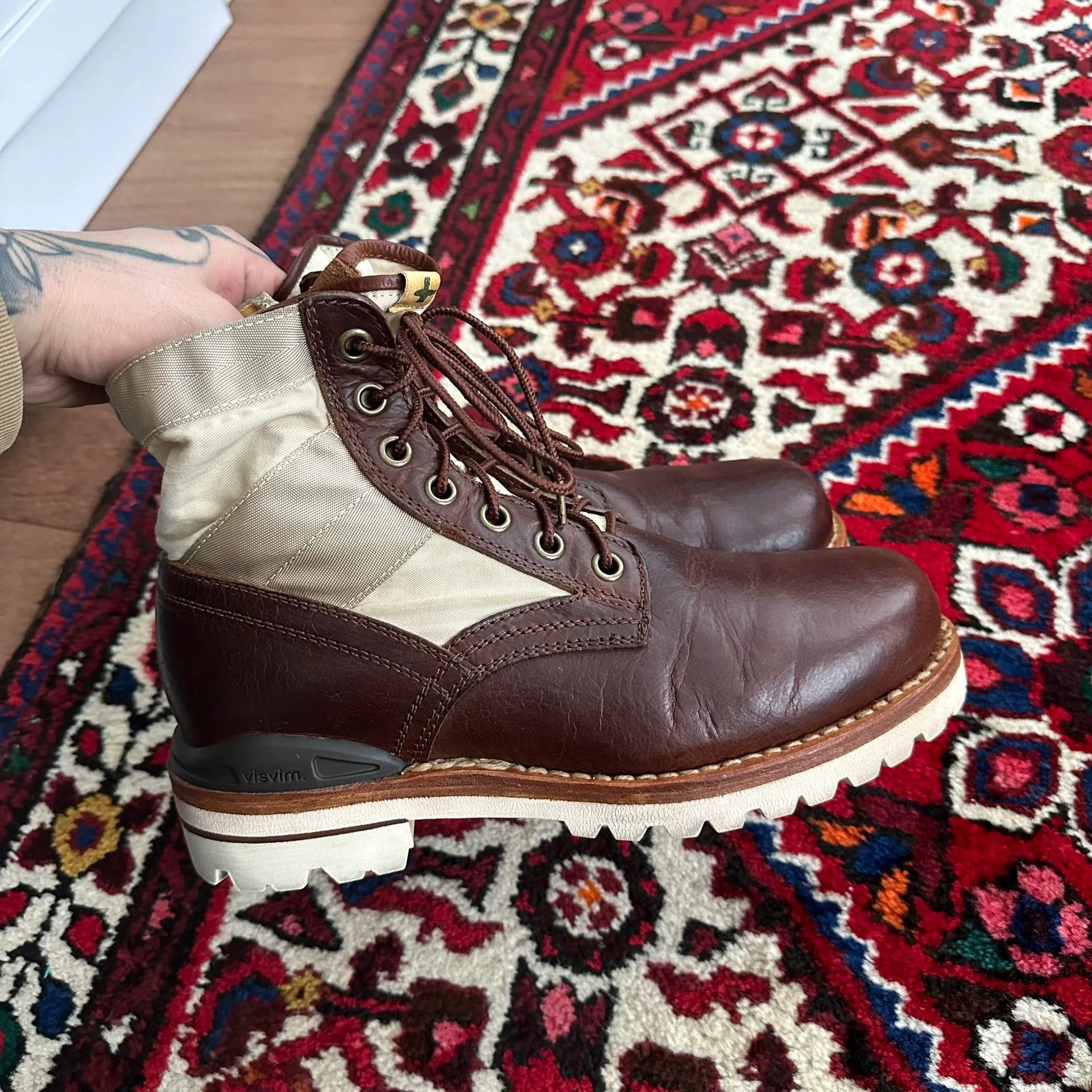 Visvim visvim 13ss 7hole 73-folk work boots 8.5 size Size US 8.5 / EU 41-42 - 3 Thumbnail