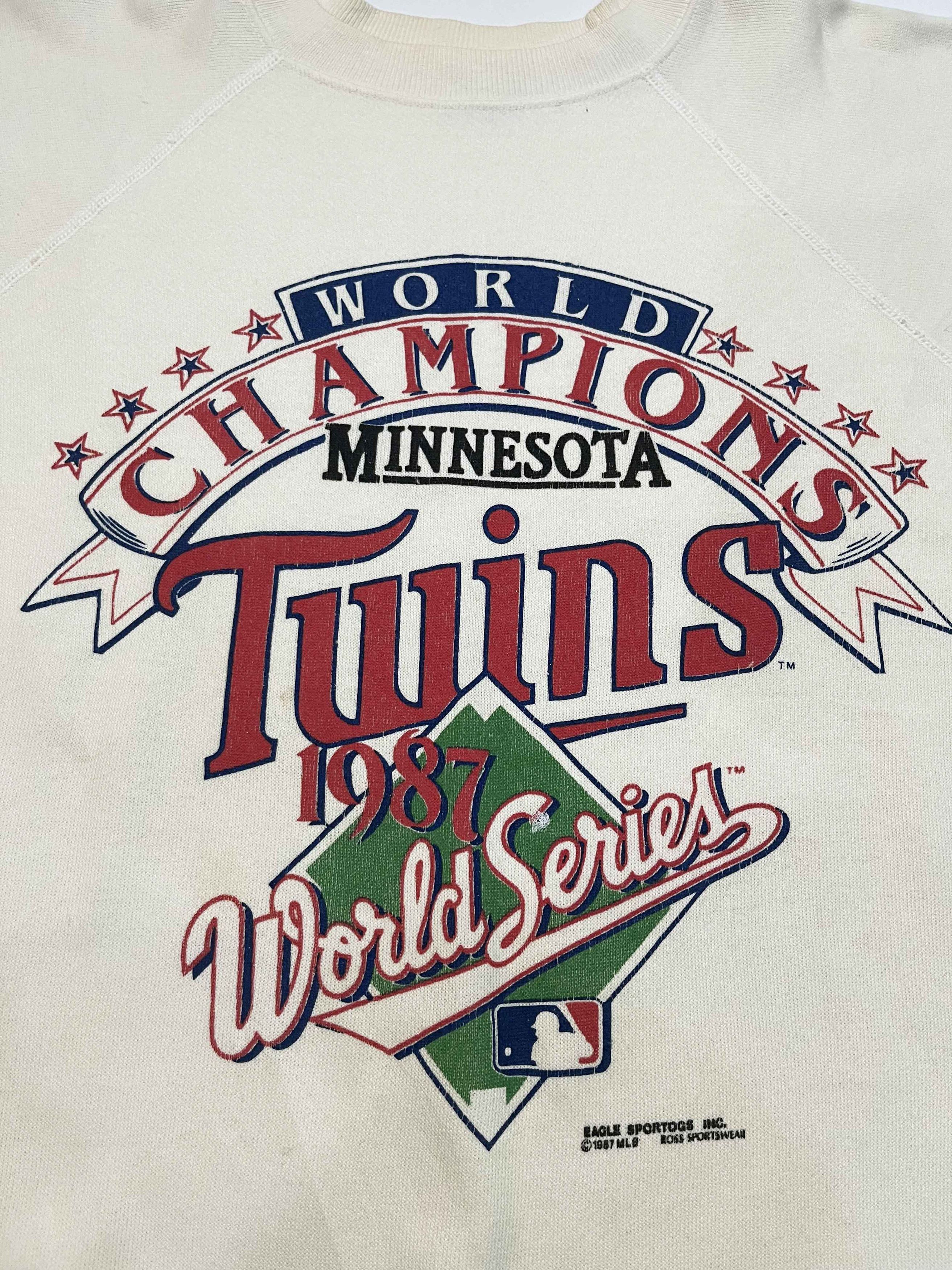 Hanes Vintage Hanes 1987 MLB Minnesota Twins Crewneck Sweatshirt Size US XL / EU 56 / 4 - 2 Thumbnail