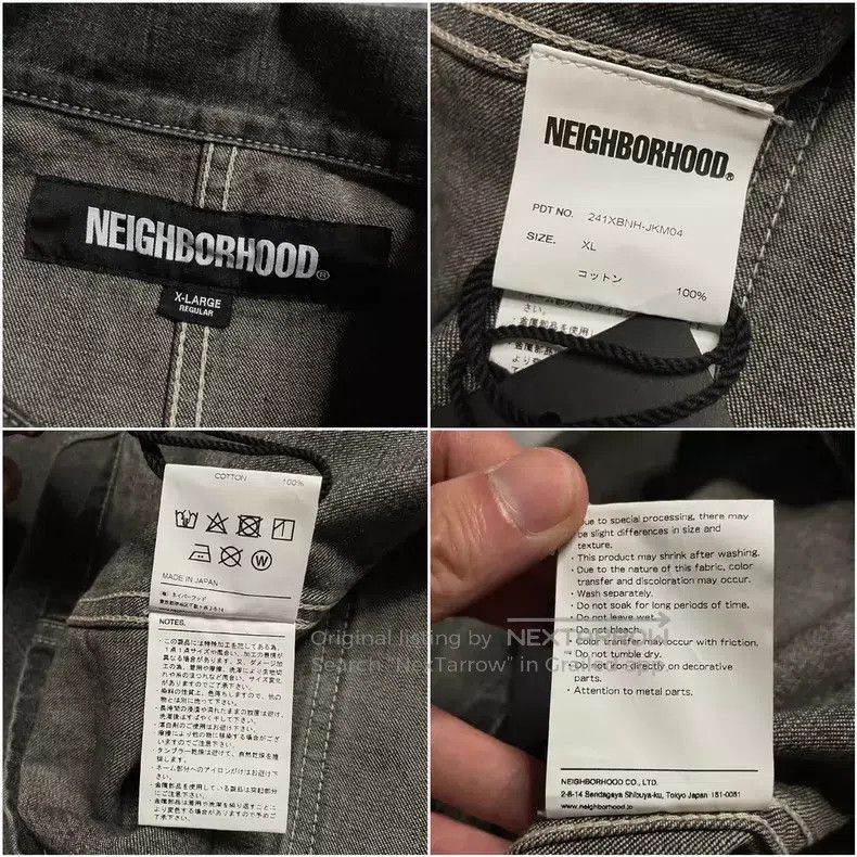 Neighborhood Neighborhood 24SS Wide Short Washed Denim Jacket, Size XL, Size US XL / EU 56 / 4 - 8 Thumbnail