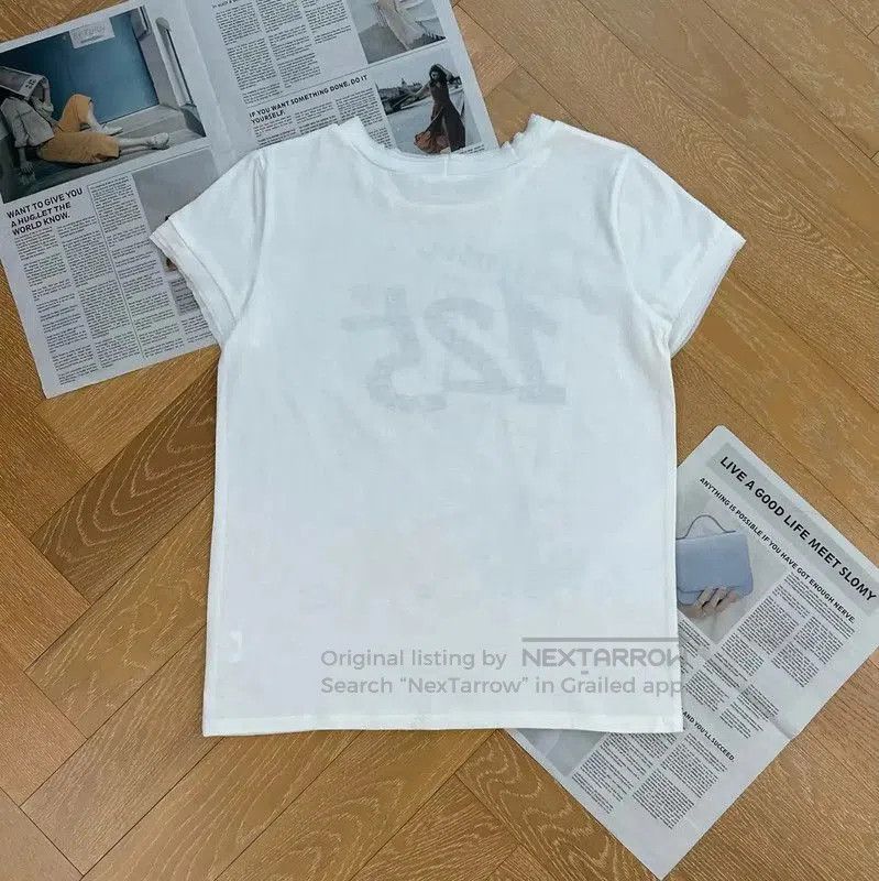 Lanvin Lanvin White Women's Graphic T-Shirt . Size L / US 10 / IT 46 - 2 Thumbnail