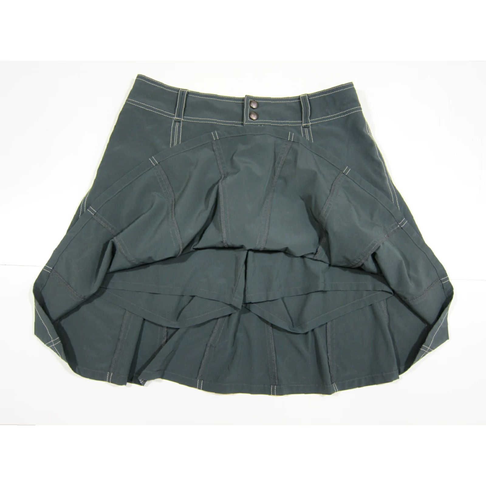 Athleta Athleta Grey Stretch Active Run Yoga Travel Hike A-Skirt Women Size 8 Size 30" / US 8 / IT 44 - 6 Thumbnail