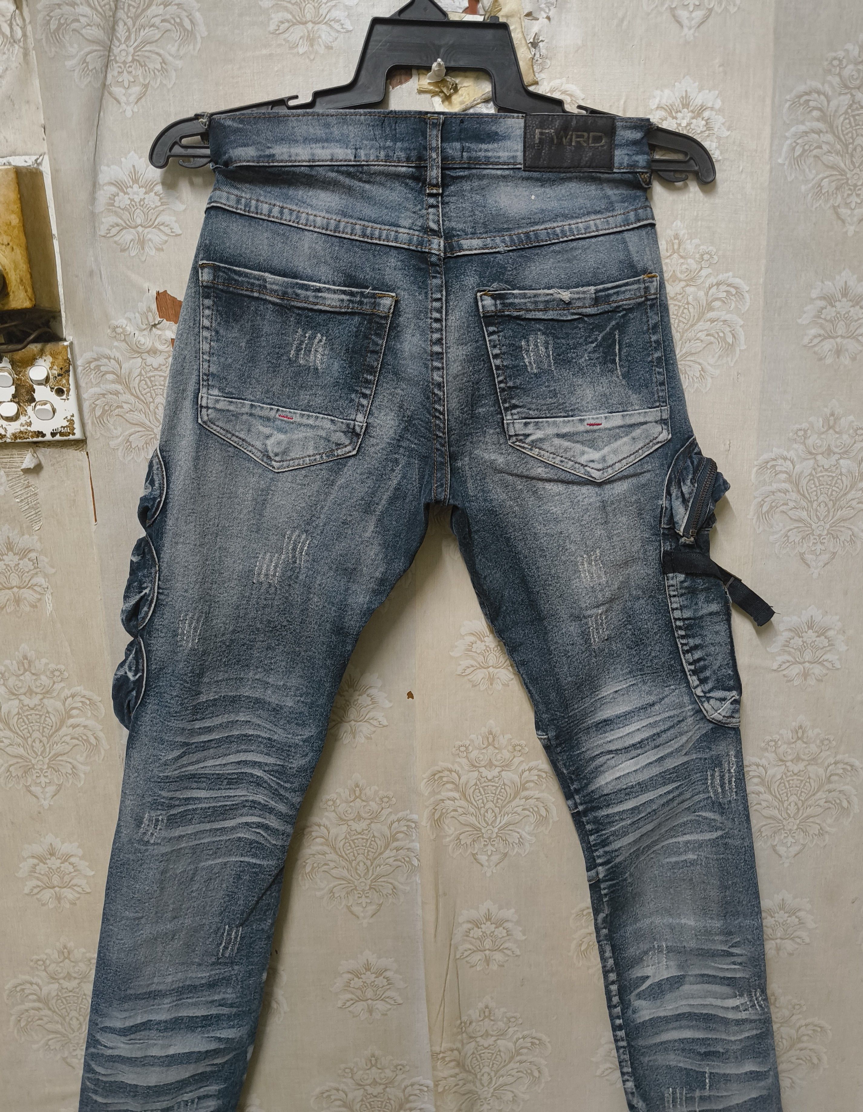 Japanese Brand FWRD Tactical Cargo Jeans Skinny fit Size US 32 / EU 48 - 10 Thumbnail