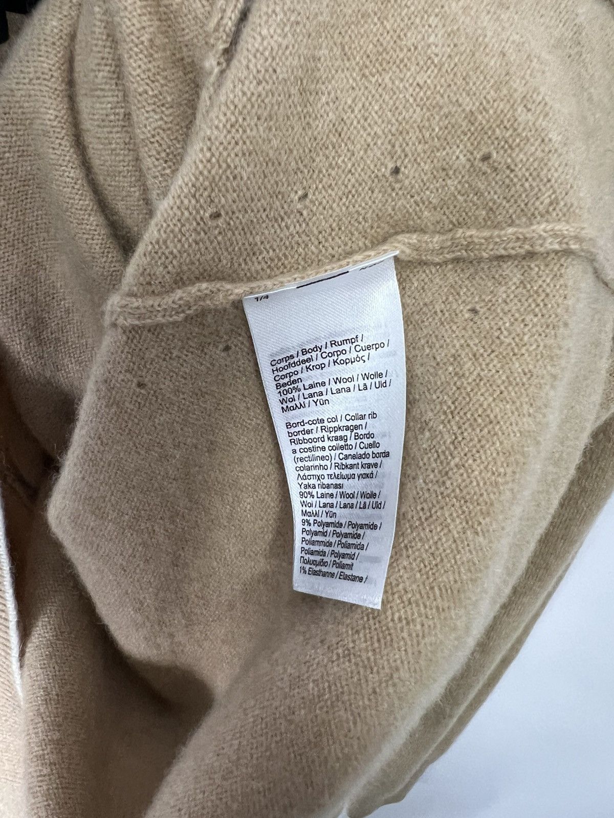 Lacoste Vintage streetwear designer Lacoste Beige Cardigan Size S / US 4 / IT 40 - 5 Thumbnail