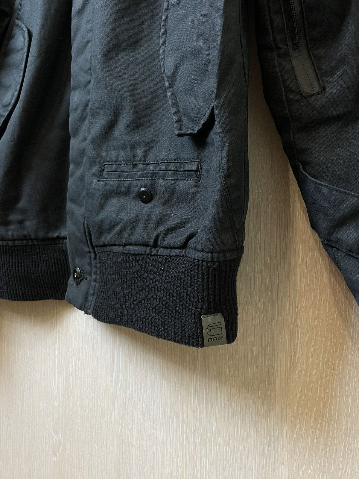 G-Star × Vintage Vintage G-Star Raw Biker Jacket Mulipocket Size US L / EU 52-54 / 3 - 6 Thumbnail