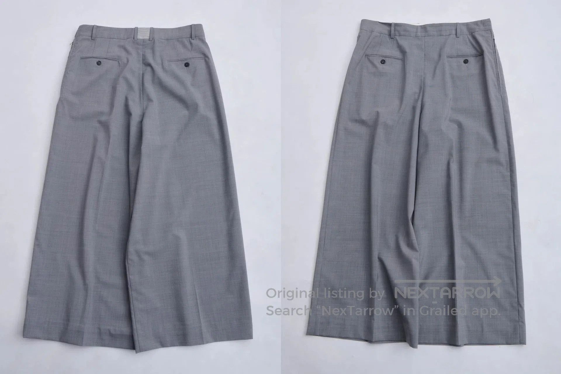 Hed Mayner Gray Wide-Leg Casual Pants Size 32. Size US 32 / EU 48 - 8 Thumbnail