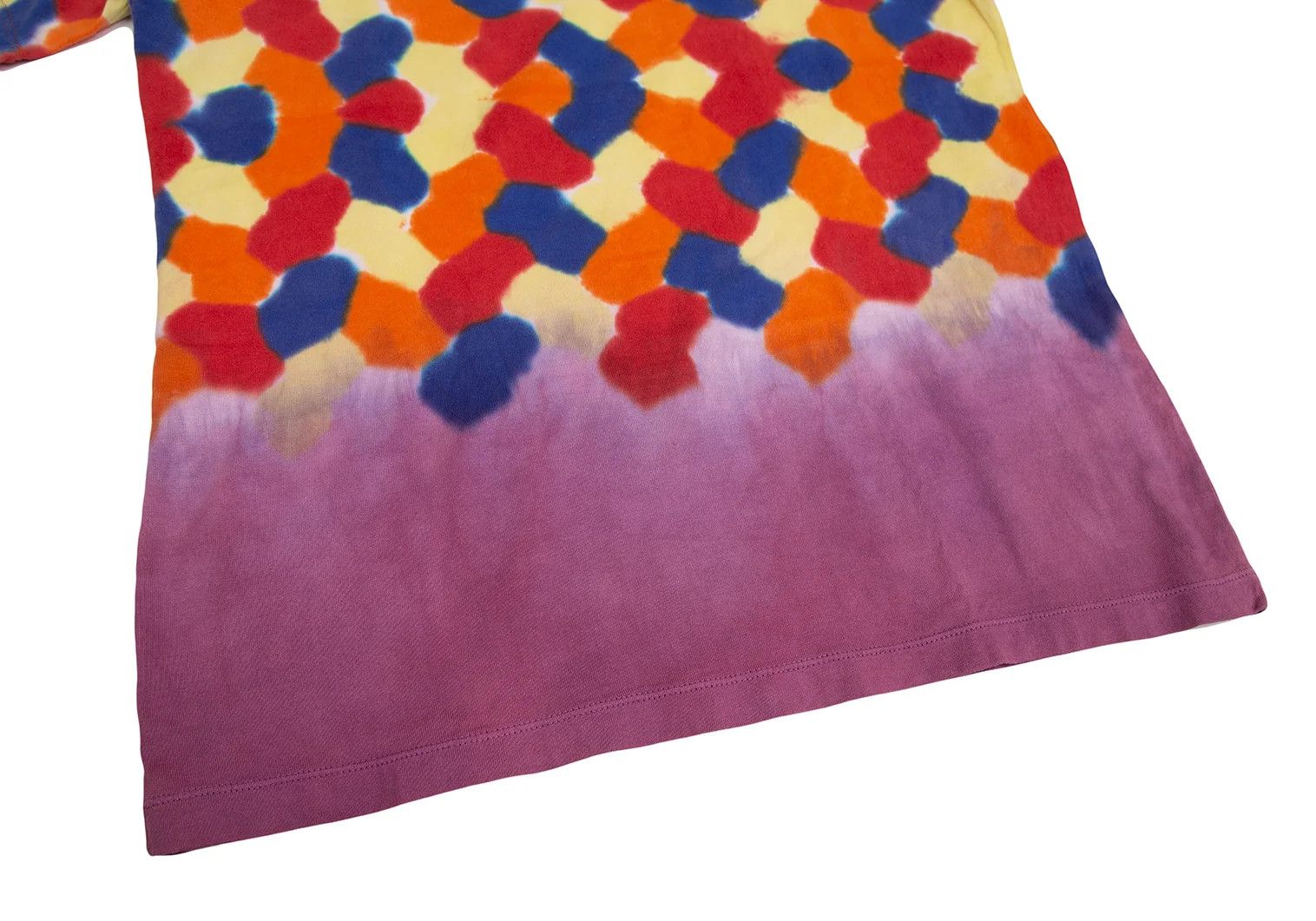 Issey Miyake Multi Watercolor Print T-Shirt in Purple, Size L Size US L / EU 52-54 / 3 - 5 Thumbnail