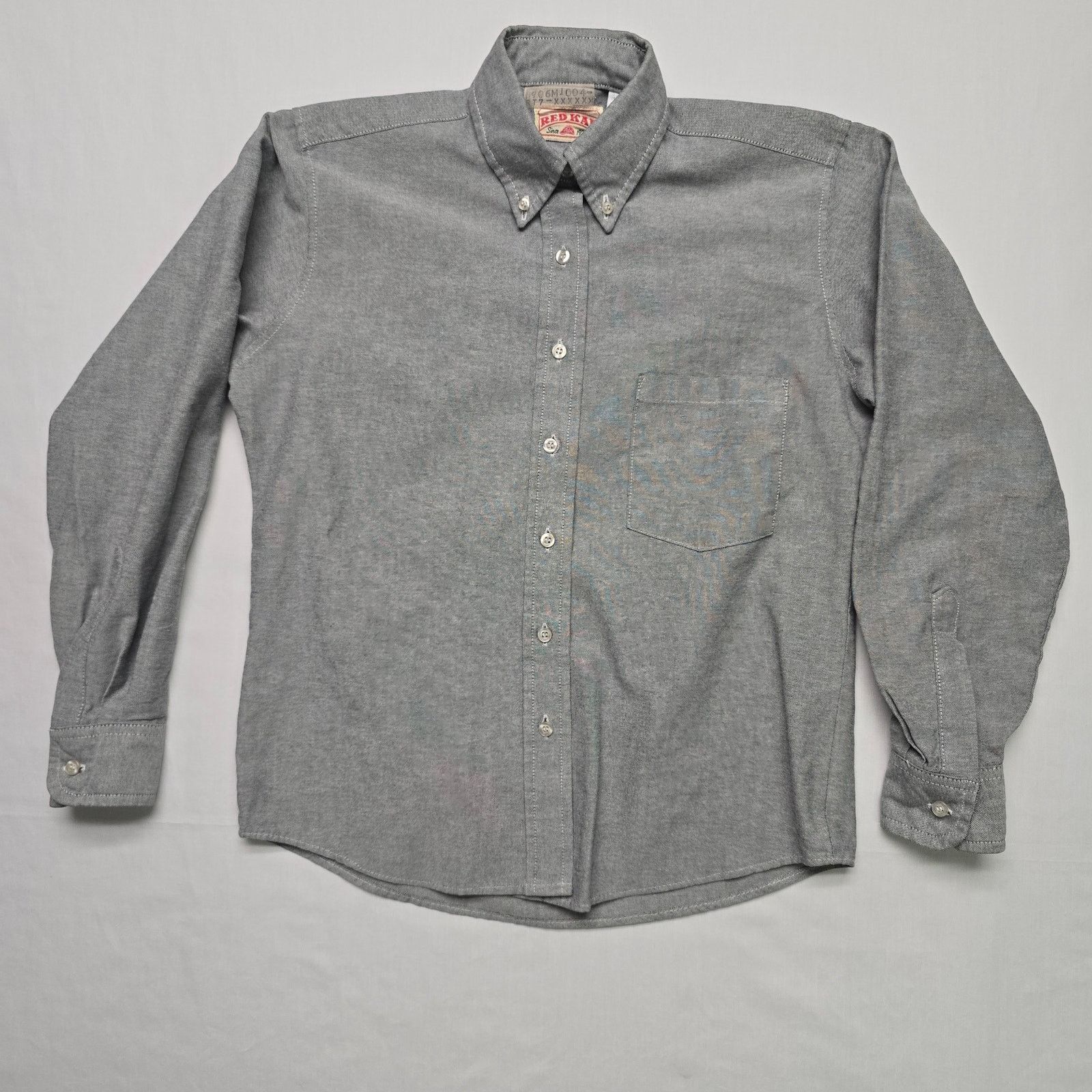 Vintage Red Kapp Womens Work Button Up Gray M Workwear Shirt Size M / US 6-8 / IT 42-44 - 1 Thumbnail