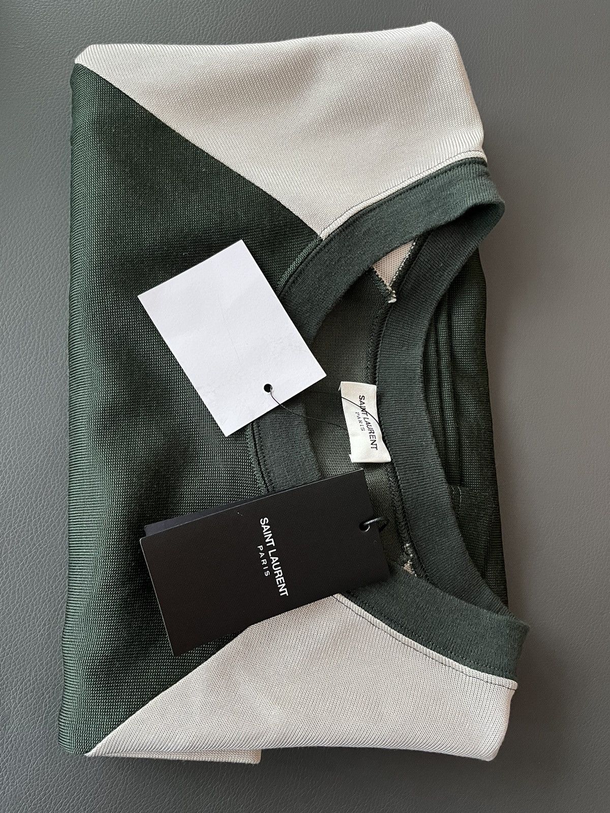 Saint Laurent Paris Rare Saint Laurent Brand New Runway Rive Gauche Tee T-shirt Size US L / EU 52-54 / 3 - 21 Thumbnail