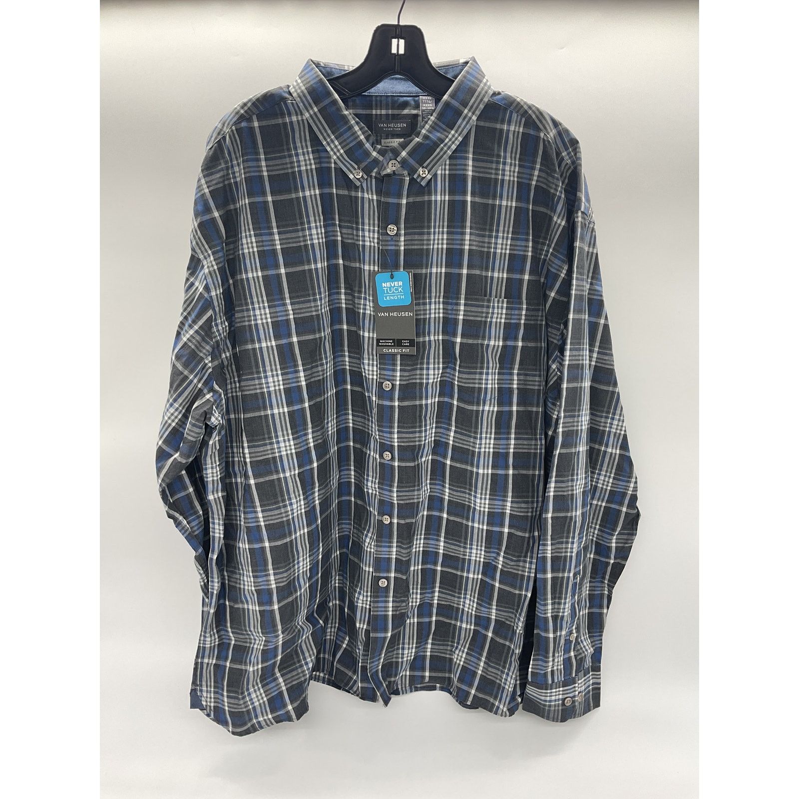 Van Heusen Van Heusen Never Tuck Long Sleeve Button up shirt Size XXXL Size US XXL / EU 58 / 5 - 1 Thumbnail
