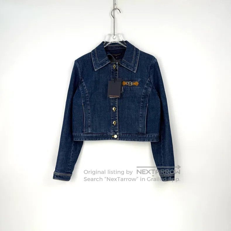 Louis Vuitton Louis Vuitton Washed blue metallic logo denim jacket Size M / US 6-8 / IT 42-44 - 3 Thumbnail