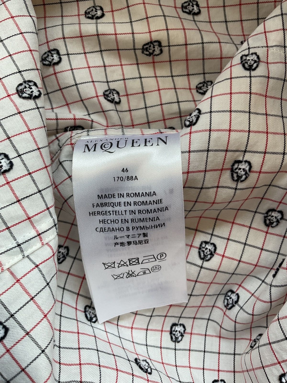 Alexander McQueen Alexander McQueen Mini Skull Collar Shirt Size46 Size US S / EU 44-46 / 1 - 6 Thumbnail