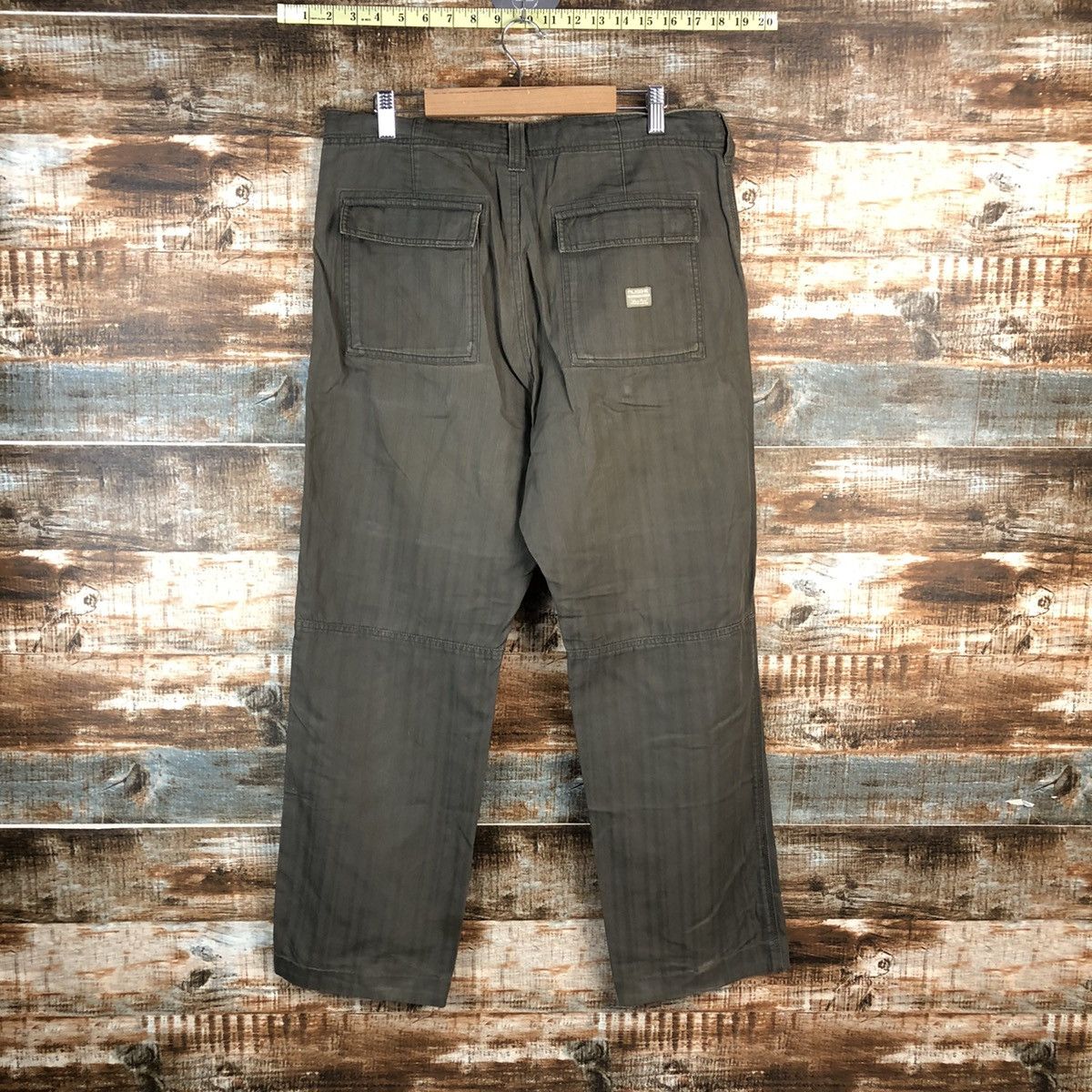 Japanese Brand DL Russ K Brown Cargo vintage Casual Pants #C214 Size US 33 - 11 Thumbnail