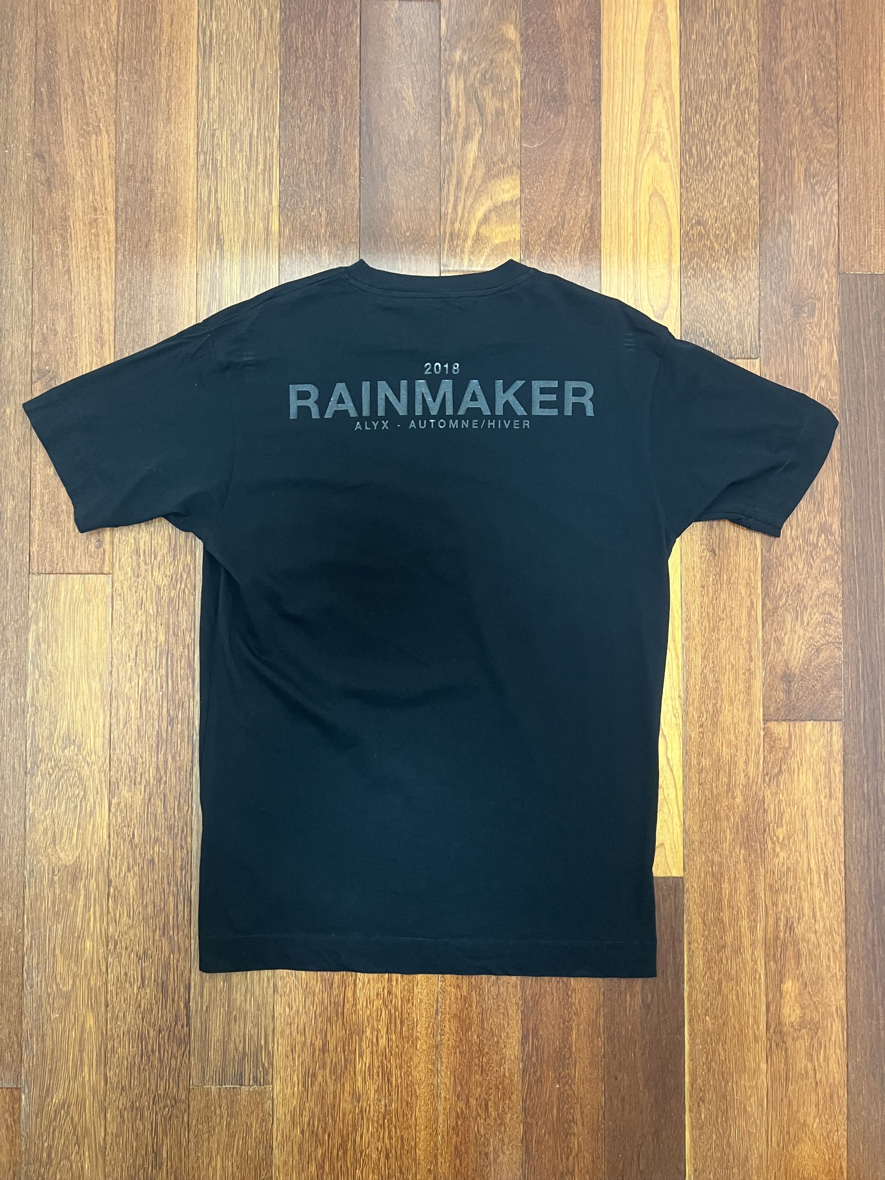 1017 ALYX 9SM × Alyx 💚 2018 Alyx Rainmaker Logo Black Tee Large Size US L / EU 52-54 / 3 - 1 Thumbnail
