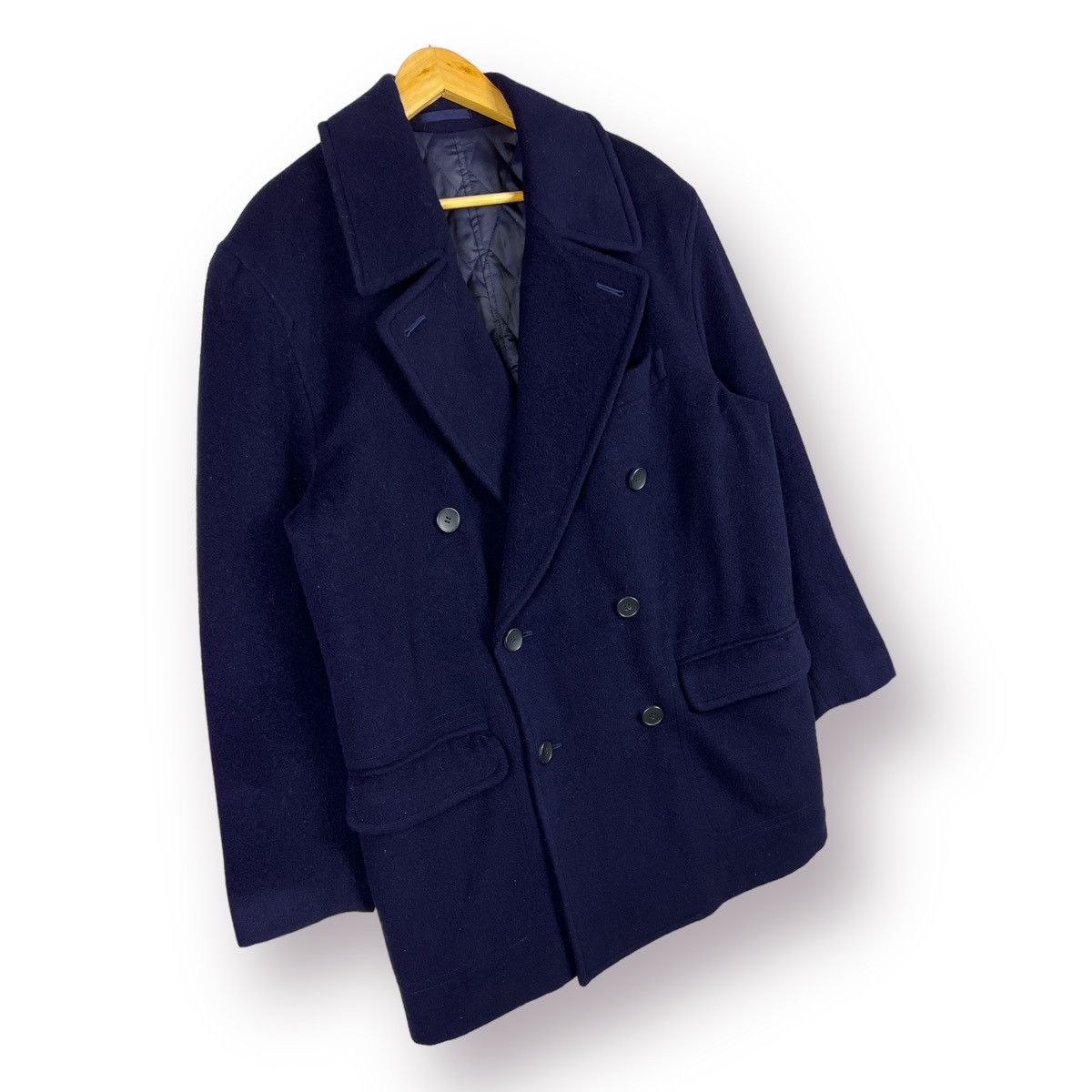 PPFM 🔥 VTG PPFM MANIC USN FW1 WOOL DOUBLE BREAST OVERCOAT JACKET Size US L / EU 52-54 / 3 - 3 Thumbnail