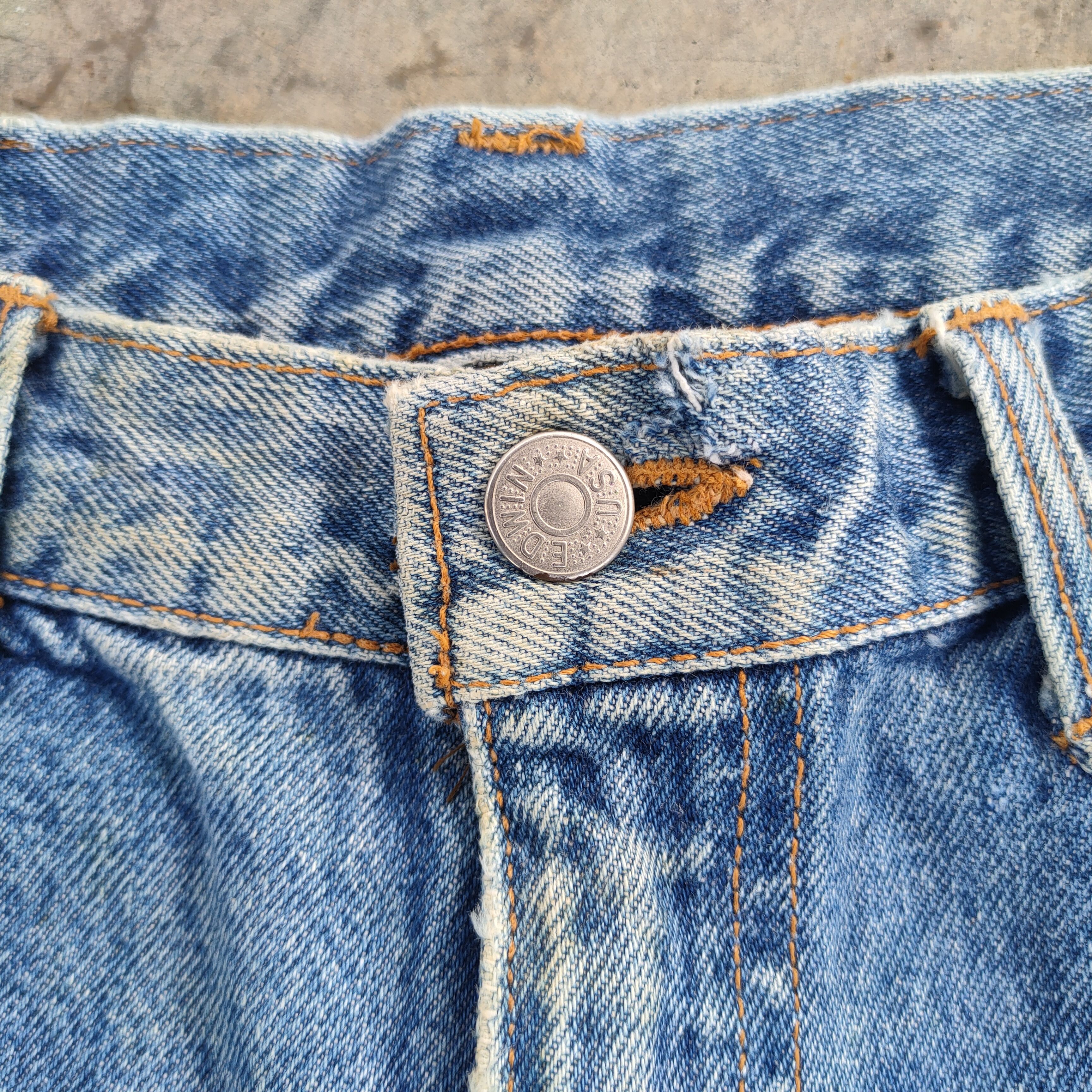 Edwin VINTAGE EDWIN MADE IN USA FADED JEANS DENIM PANTS Size US 32 / EU 48 - 3 Thumbnail