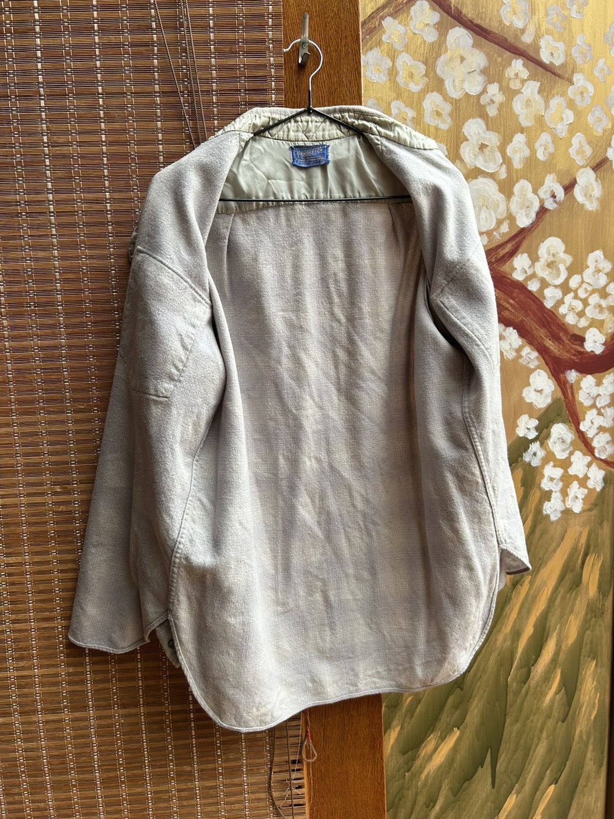 Pendleton 50s Pendleton Grey Wool Flannel Shirt Light-Colored Check Size US M / EU 48-50 / 2 - 7 Thumbnail