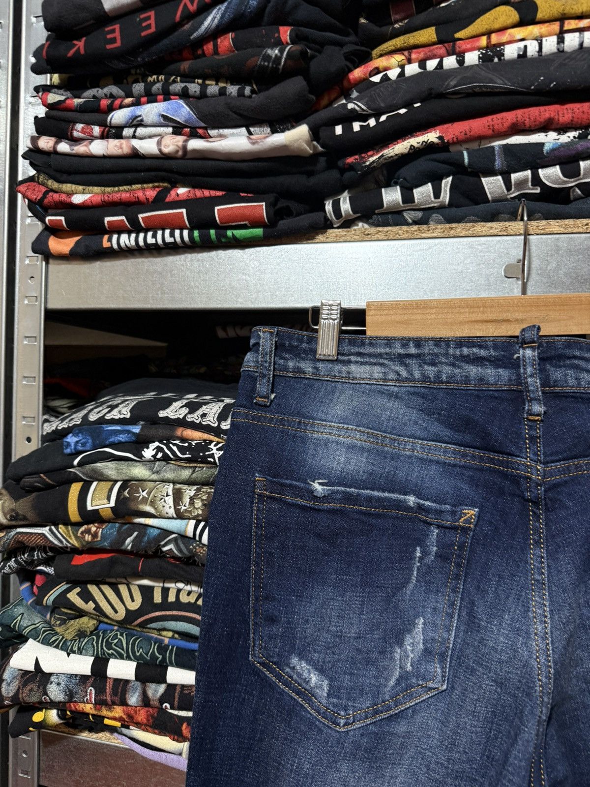 Dsquared2 Rare Luxury Dsquared2 Distressed Denim Navy Jeans Y2K Hype Size US 32 / EU 48 - 7 Thumbnail