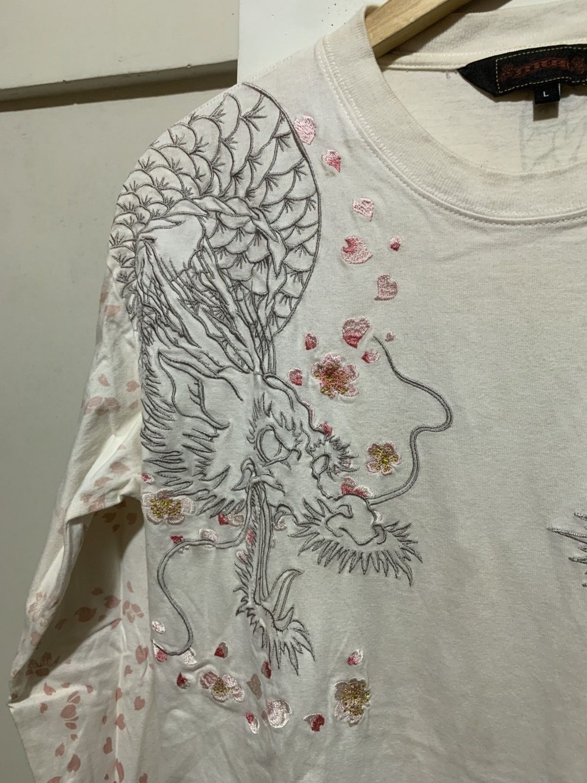 14th Addiction Vintage Y2K Dragon AOP Embroidered Yakuza Longsleeve Tee Size US L / EU 52-54 / 3 - 8 Thumbnail