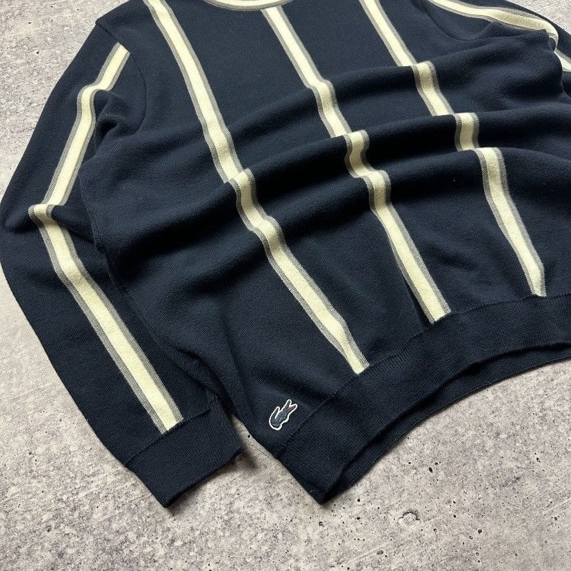 Lacoste Vintage Lacoste Striped Crewneck Sweater Made in France Size US XXL / EU 58 / 5 - 6 Thumbnail