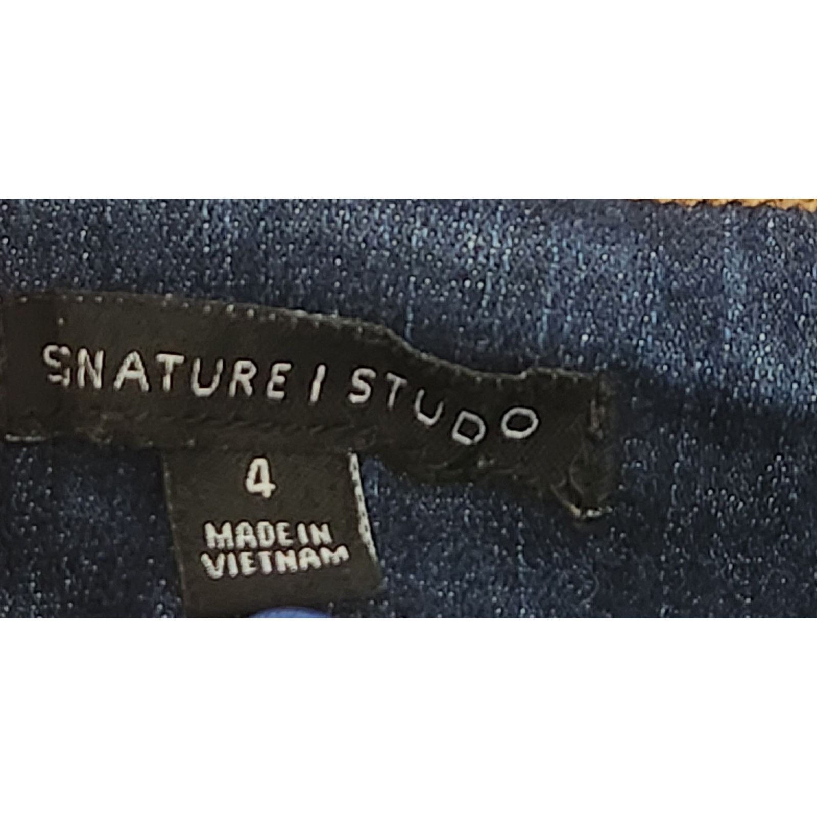 Other Signature Studio Dark Blue High Waisted Denim Shorts 4 Size 27" / US 4 / IT 40 - 3 Thumbnail