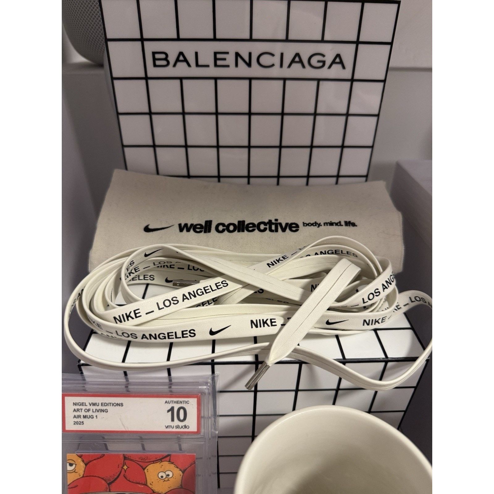 Nike Nike Los Angeles Leather Replacement Shoe Laces White Size ONE SIZE - 1 Thumbnail