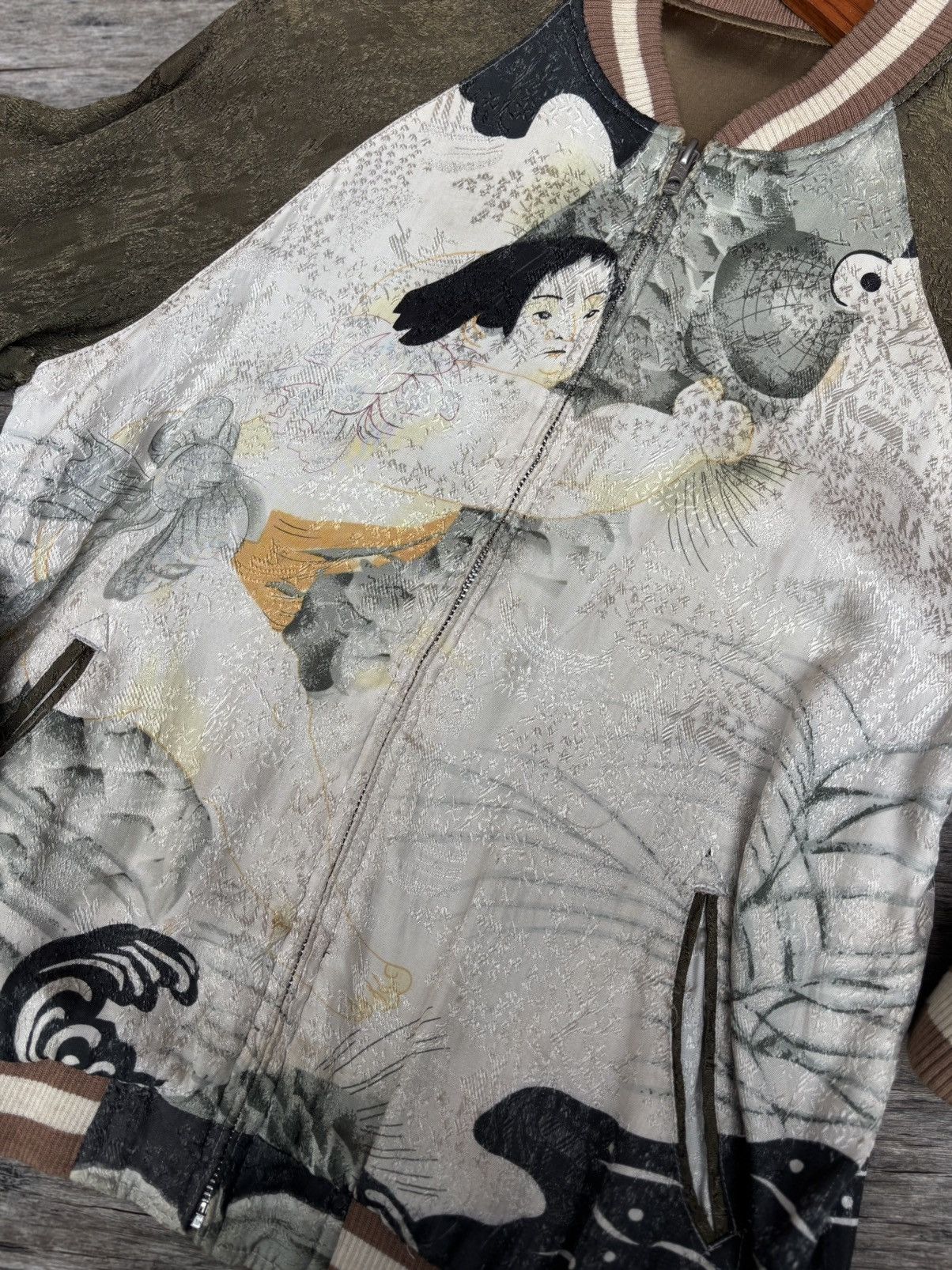 Japanese Brand Japanese Classic Script Hyakka Ryoran Reversible Kintaro jkt Size US M / EU 48-50 / 2 - 10 Thumbnail