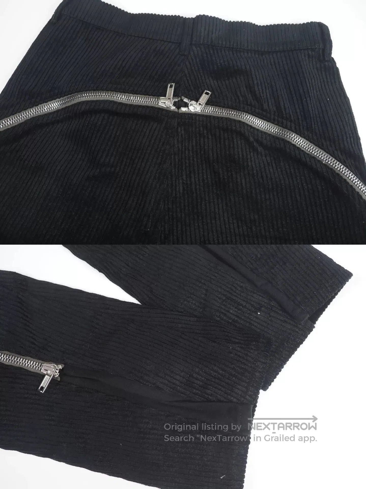 Rick Owens Rick Owens Black Corduroy Zipper Pants. Size US 28 / EU 44 - 8 Thumbnail