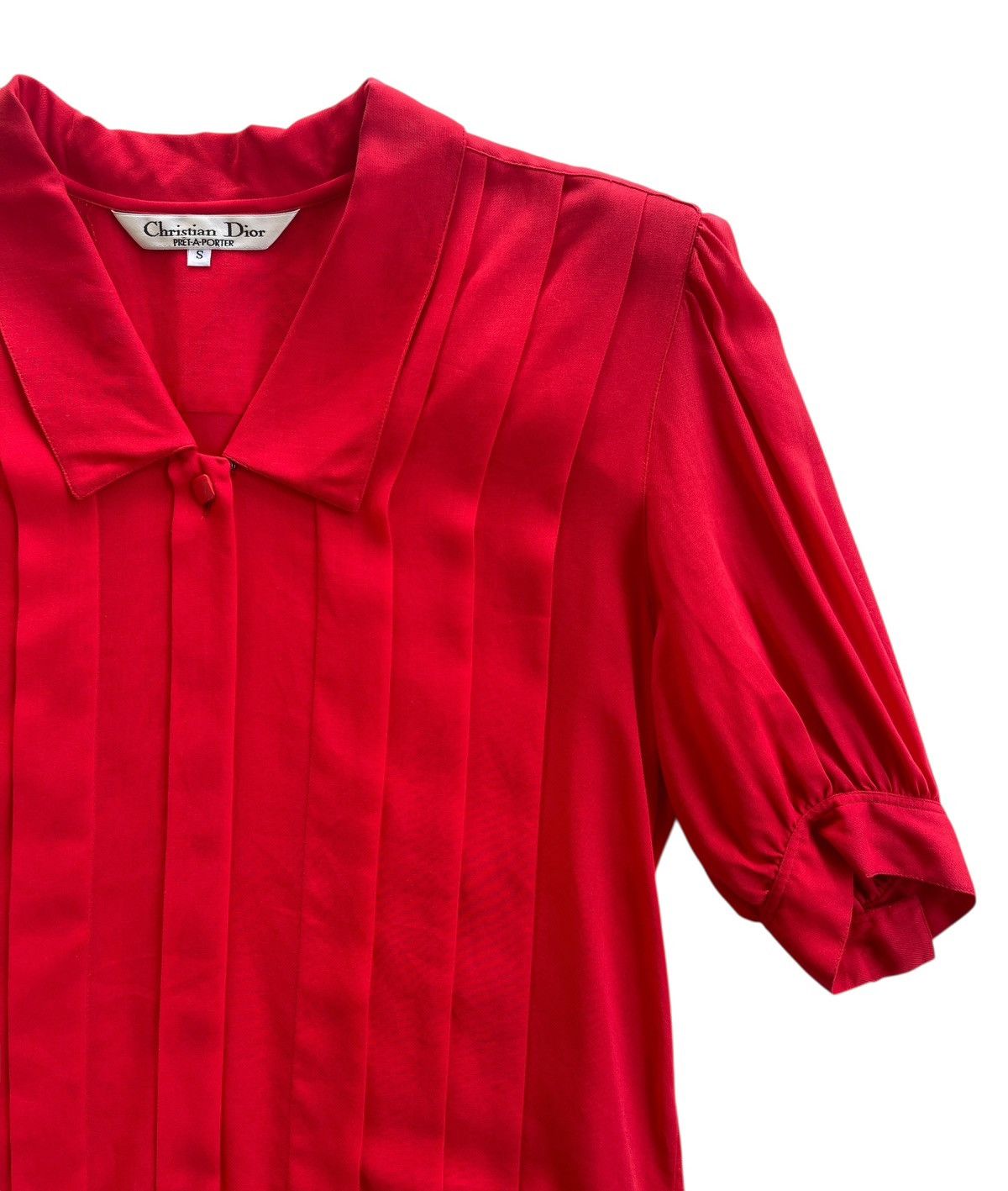 Christian Dior Monsieur CD Pleated Cropped Shirt Dress Size S / US 4 / IT 40 - 7 Thumbnail