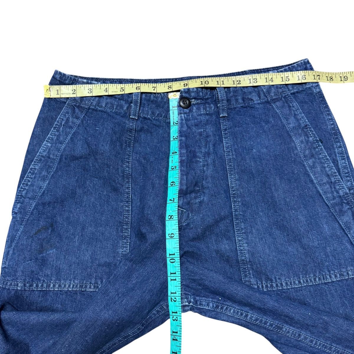 Imogene + Willie Imogene + Willie Denim Fatigue Pants Size US 34 / EU 50 - 15 Thumbnail