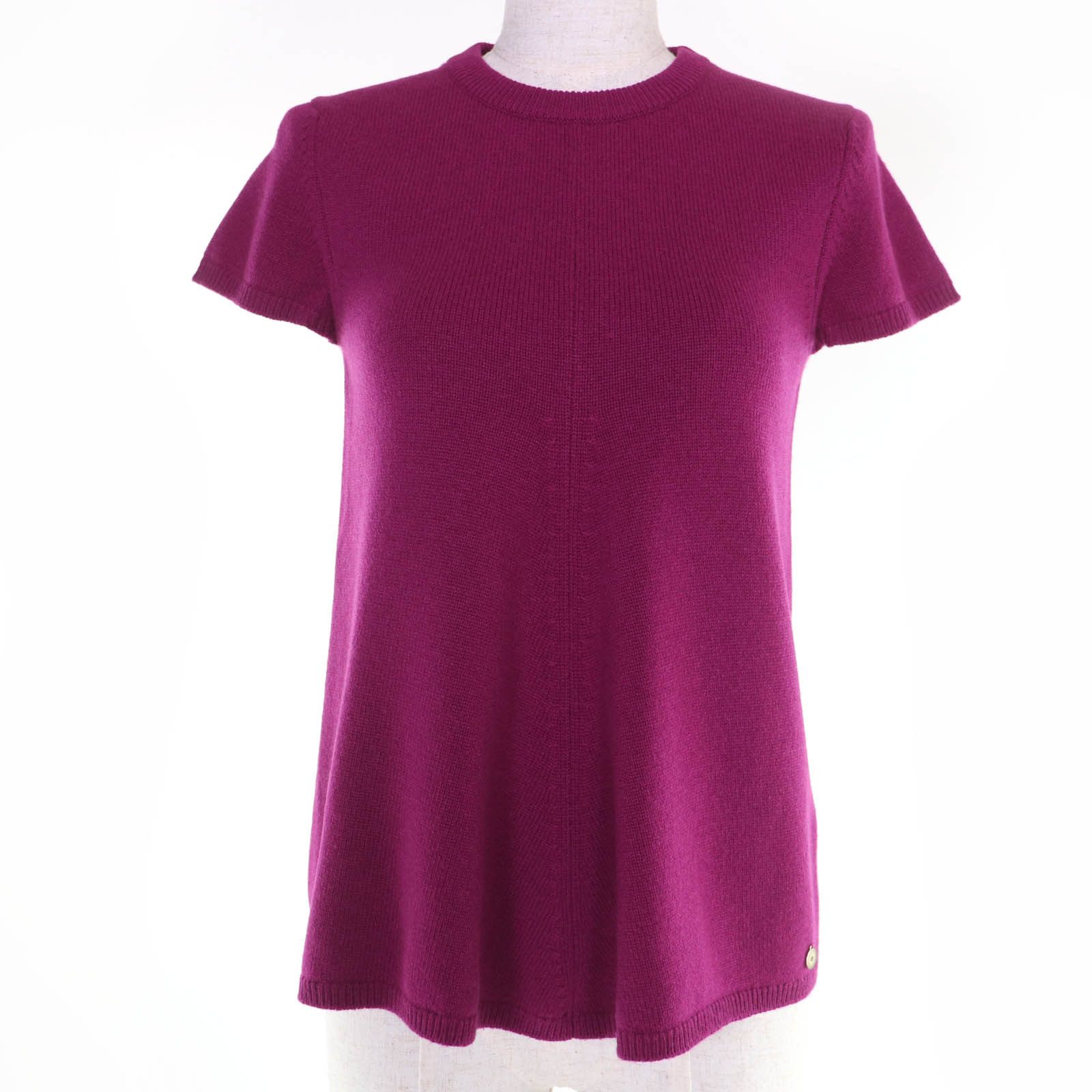 Hermes Hermes Hermes H Logo Metal Cashmere Knit 34 Textile Tops DUTY FREE for USA Size ONE SIZE - 1 Thumbnail