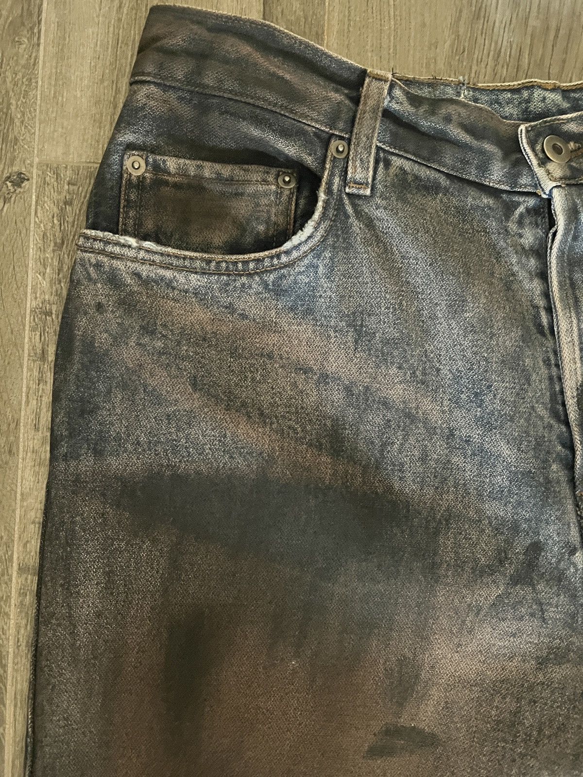 K-Two Studios Ktwo Studios Coated Indigo Denim Pant Size US 32 / EU 48 - 2 Thumbnail