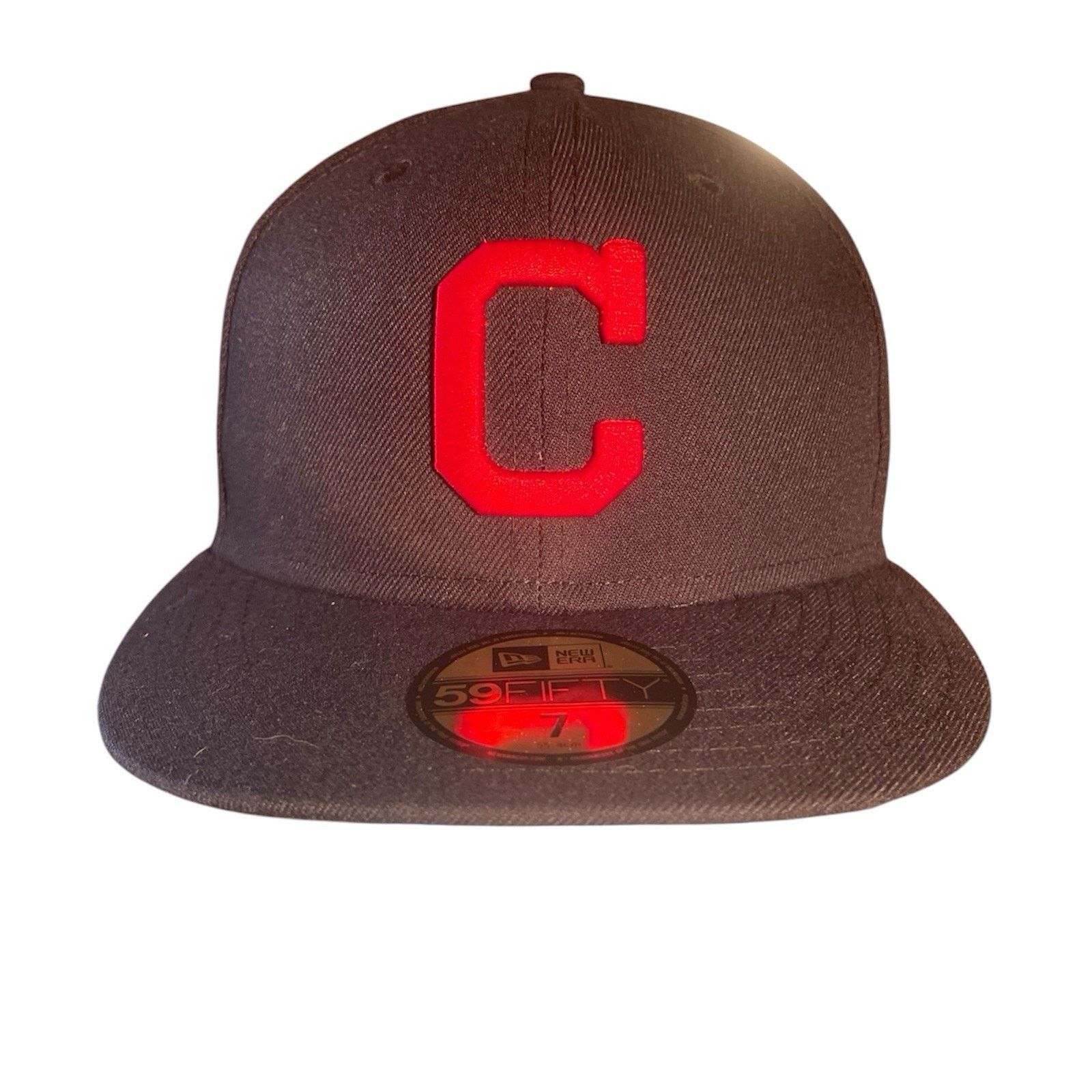 New Era NewEra 5950 FTD Hat Cleveland Indians Guardians MLB New sz 7 Size ONE SIZE - 1 Thumbnail