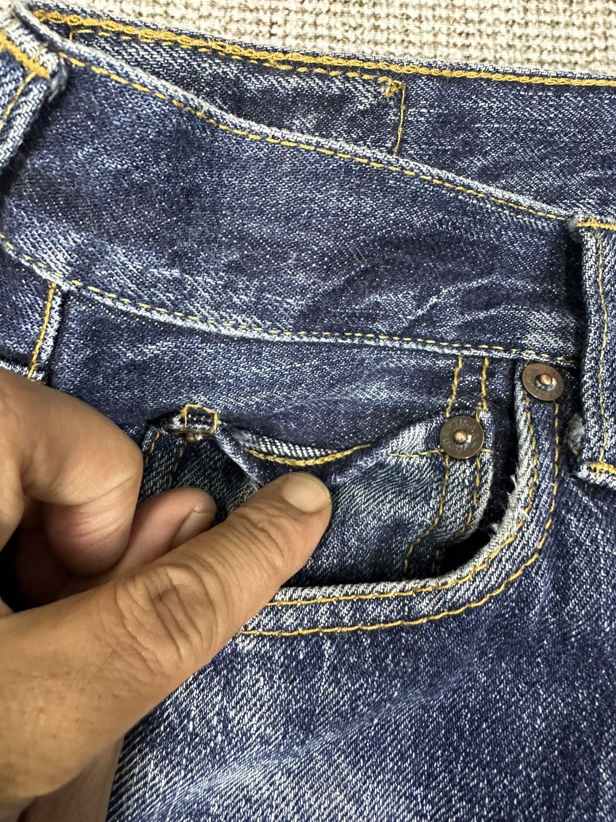 Studio D'Artisan High End Studio D’Artisan Selvedge Japan Denim 29x29 D749 Size US 29 - 12 Thumbnail