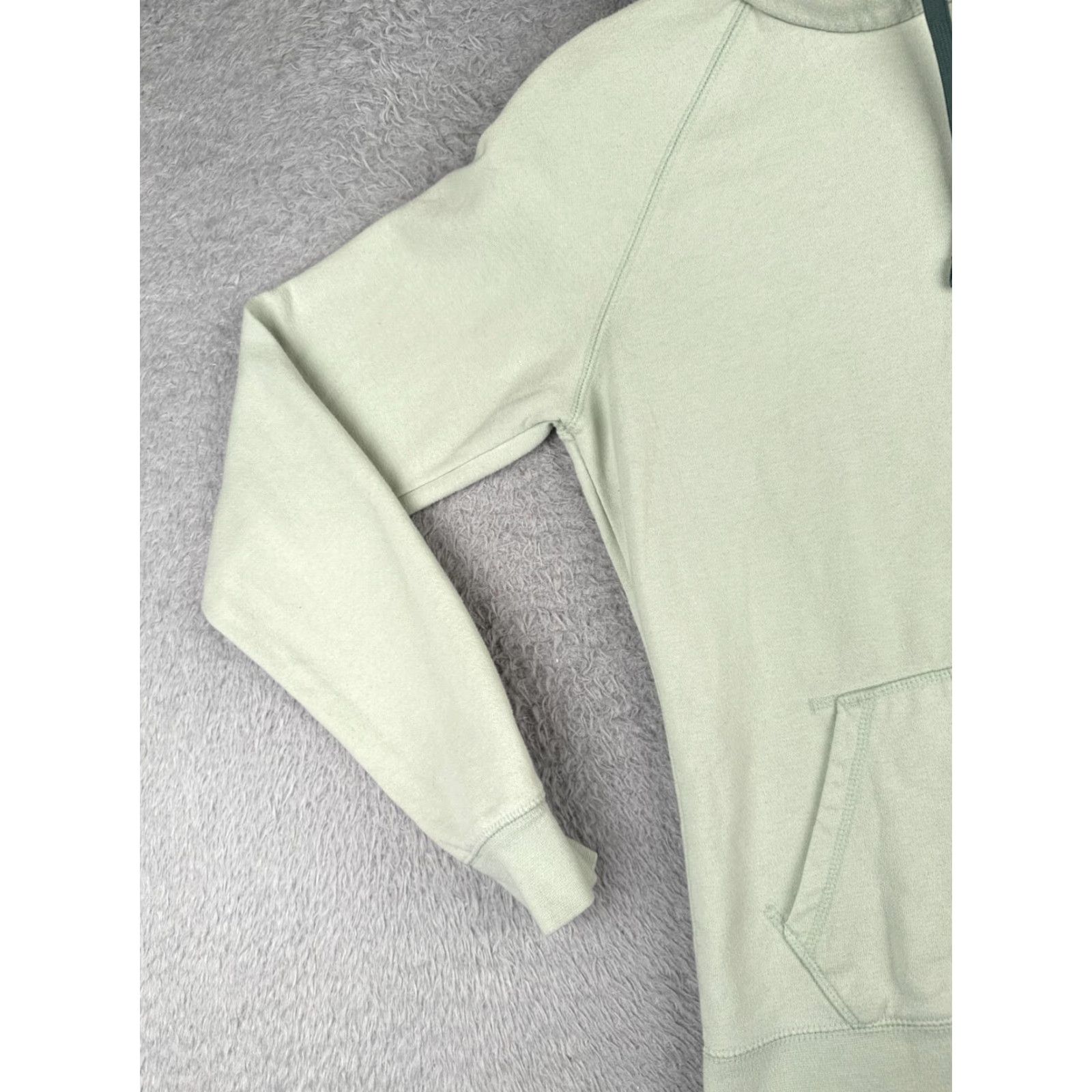 The North Face The North Face Hoodie Womens Small Green Pullover Jersey Cotton Blend Logo Pocket Casual Size S / US 4 / IT 40 - 3 Thumbnail