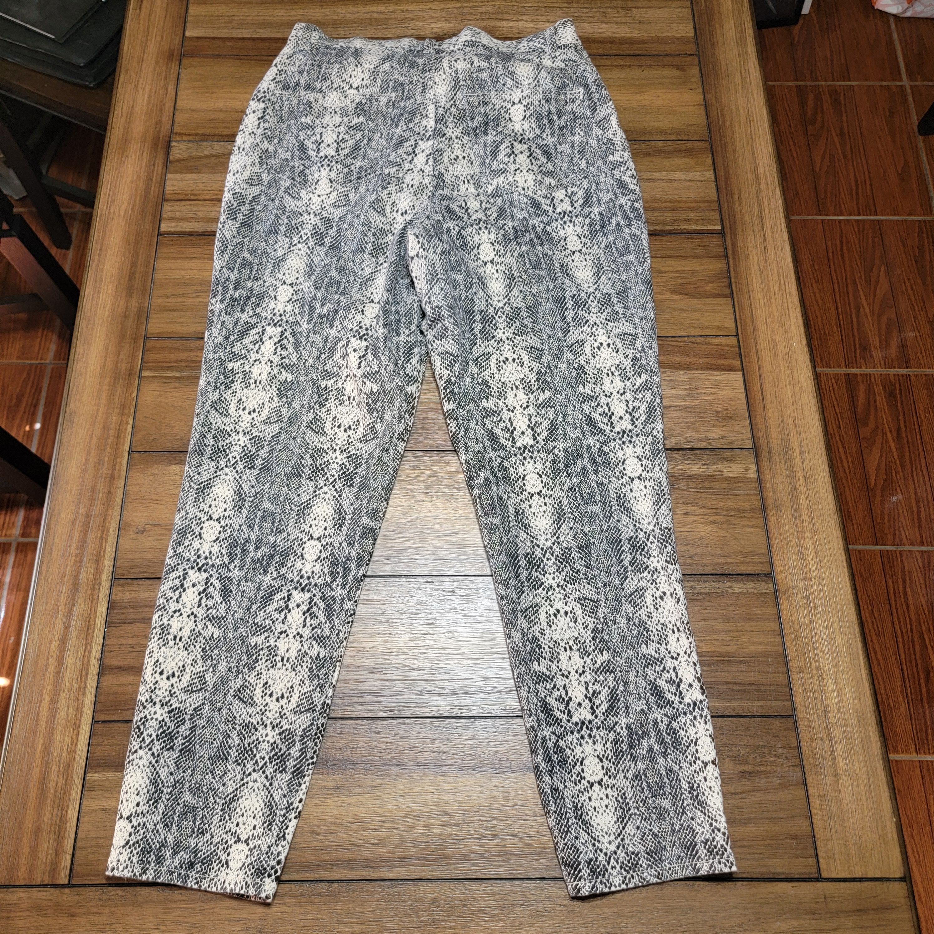 Other Avenue Blues Snake Skin Print Pants - Size 14W Size 30" / US 8 / IT 44 - 3 Thumbnail