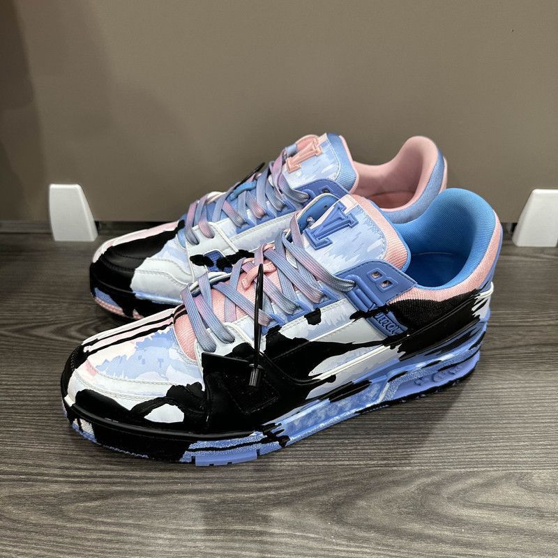 Louis Vuitton Louis Vuitton Trainer Low-top Sneakers with Artistic Design Size US 9.5 / EU 42-43 - 1 Thumbnail