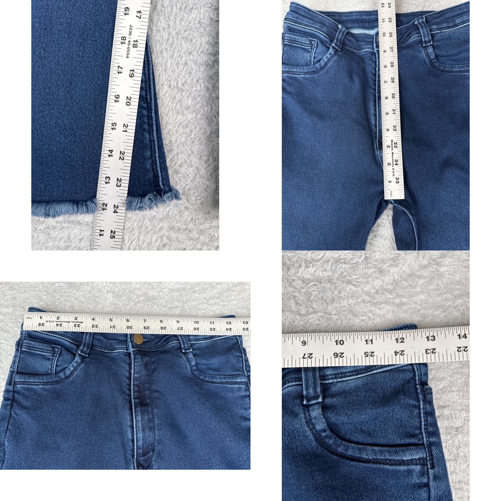 Silver Jeans Co. Silver Jeans Jeans Blue Denim Flared High Rise 25x24 Raw Hem Women’s Regular Size 42" / US 20 - 8 Thumbnail