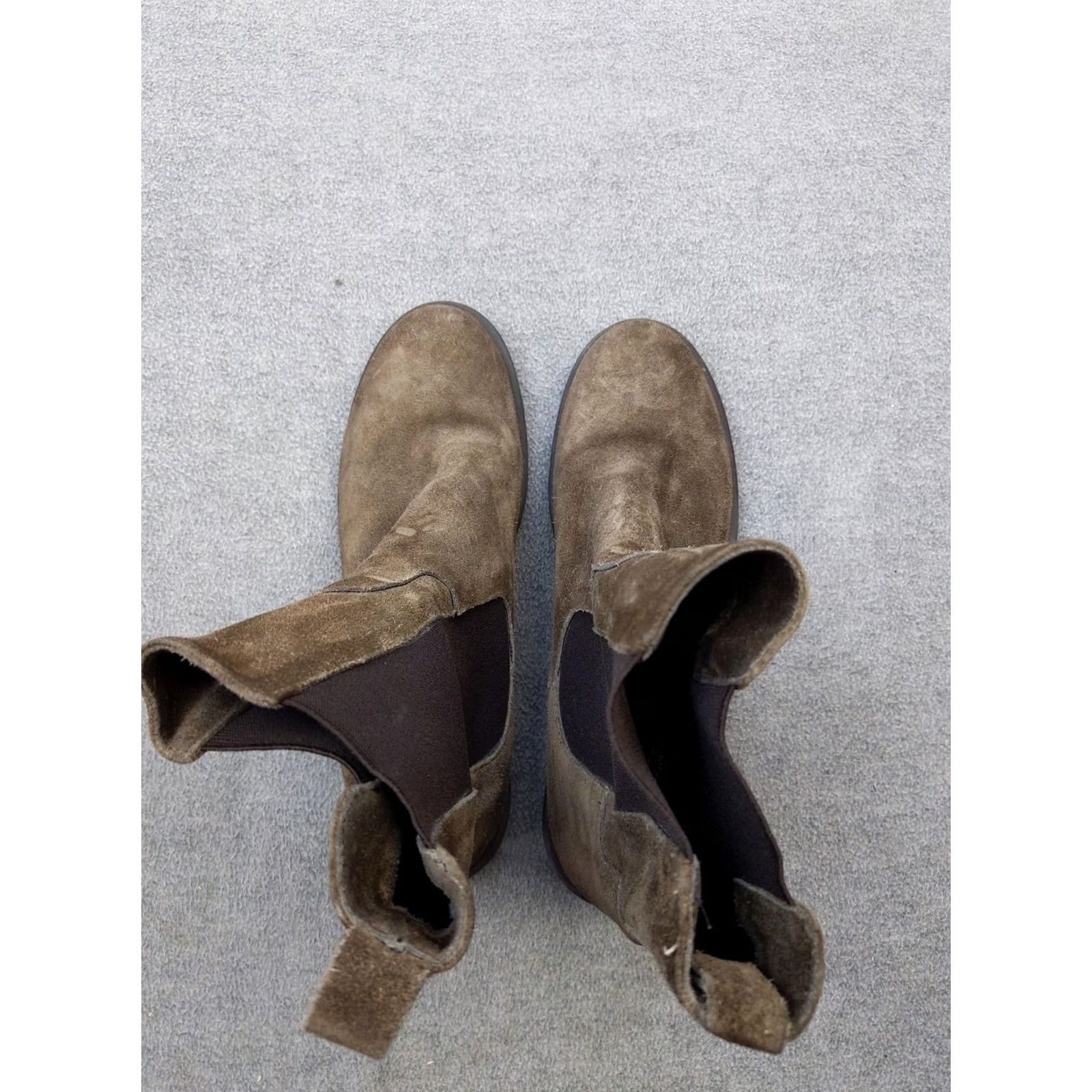 Vintage Emanuele Crasto Chelsea Boots Womens Size 9 EU 40 Brown Suede Block Heel Chelsea Boot Woman Mid Heel Size US 9 / IT 39 - 3 Thumbnail