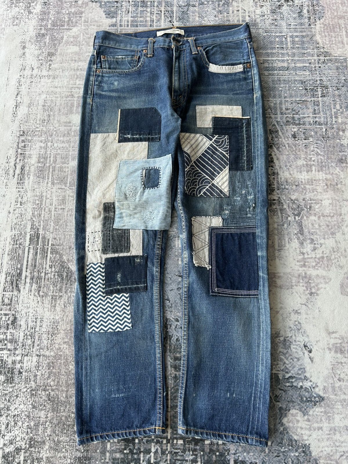 Junya Watanabe AD2011 Junya Watanabe Patchwork Denim Size US 31 - 1 Thumbnail
