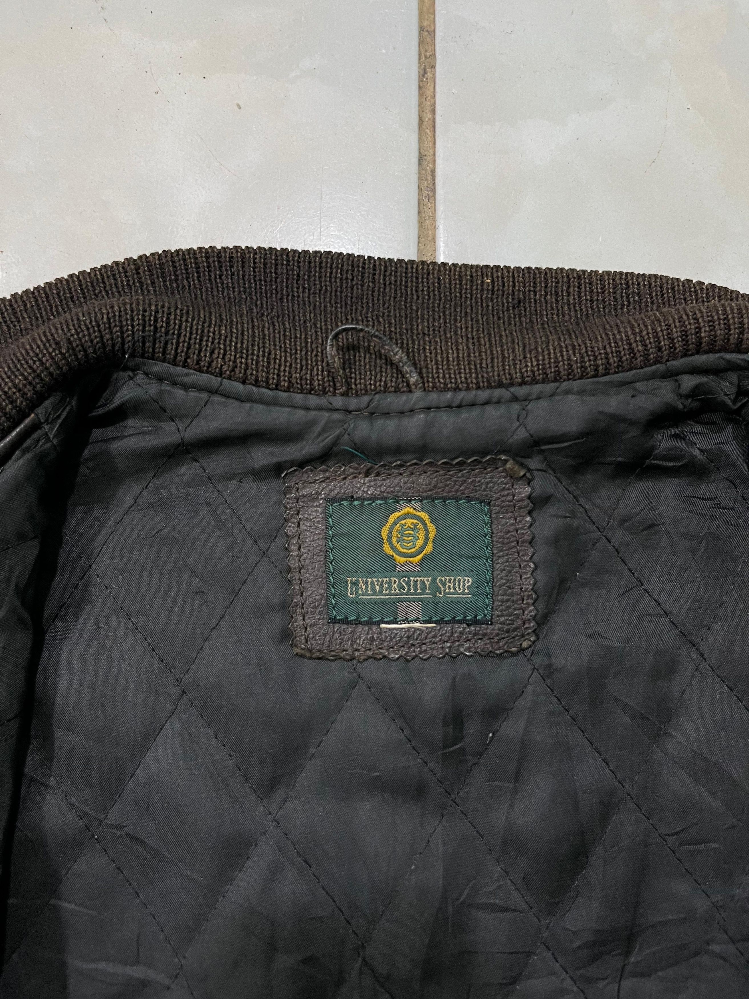 Leather Vintage University Shop Coaching Staff Champion Jacket Size US M / EU 48-50 / 2 - 7 Thumbnail