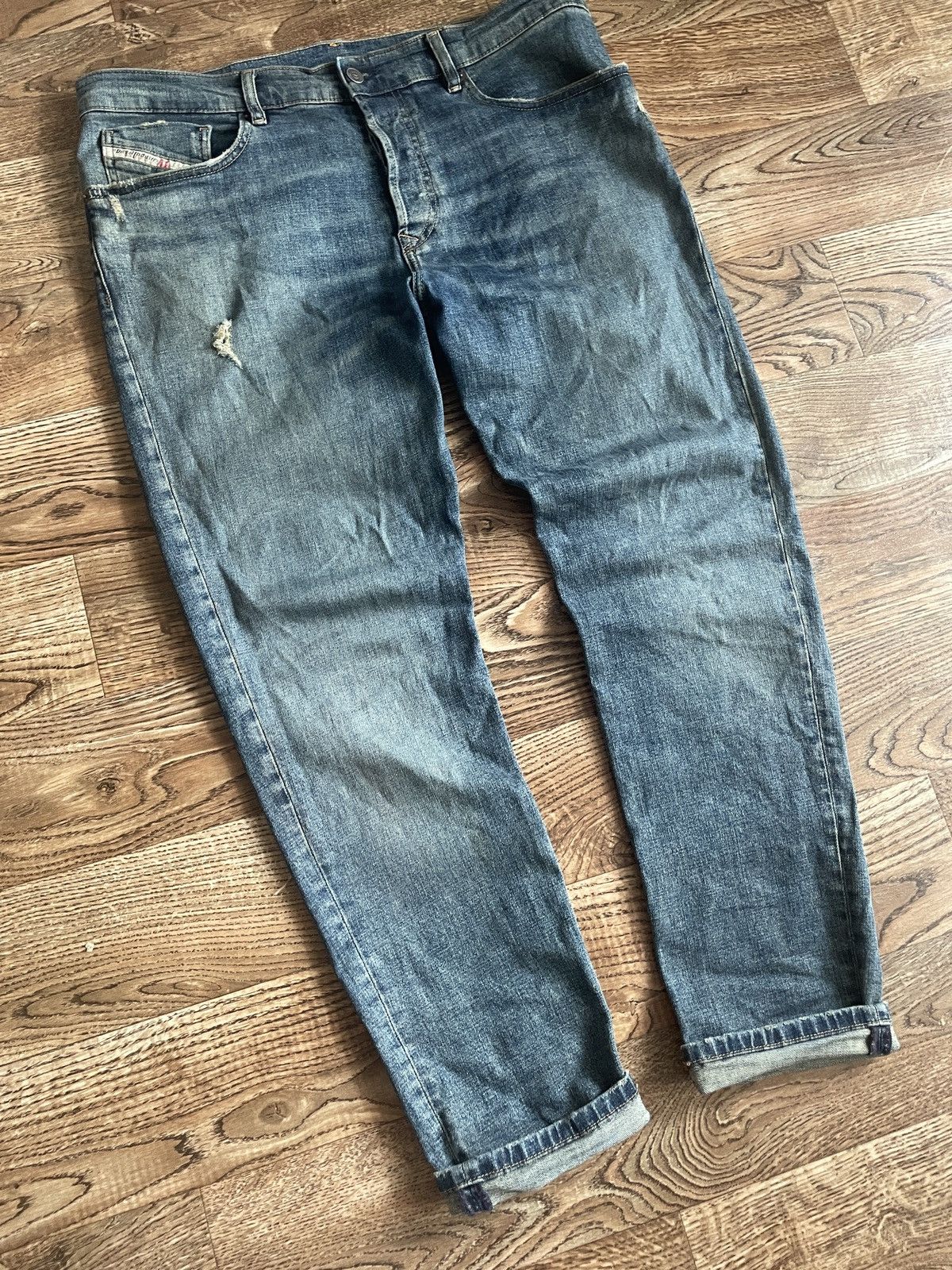 Diesel × If Six Was Nine × Japanese Brand Vintage Diesel Jeans Big Logo Distressed Baggy japanese 90s Size US 34 / EU 50 - 4 Thumbnail