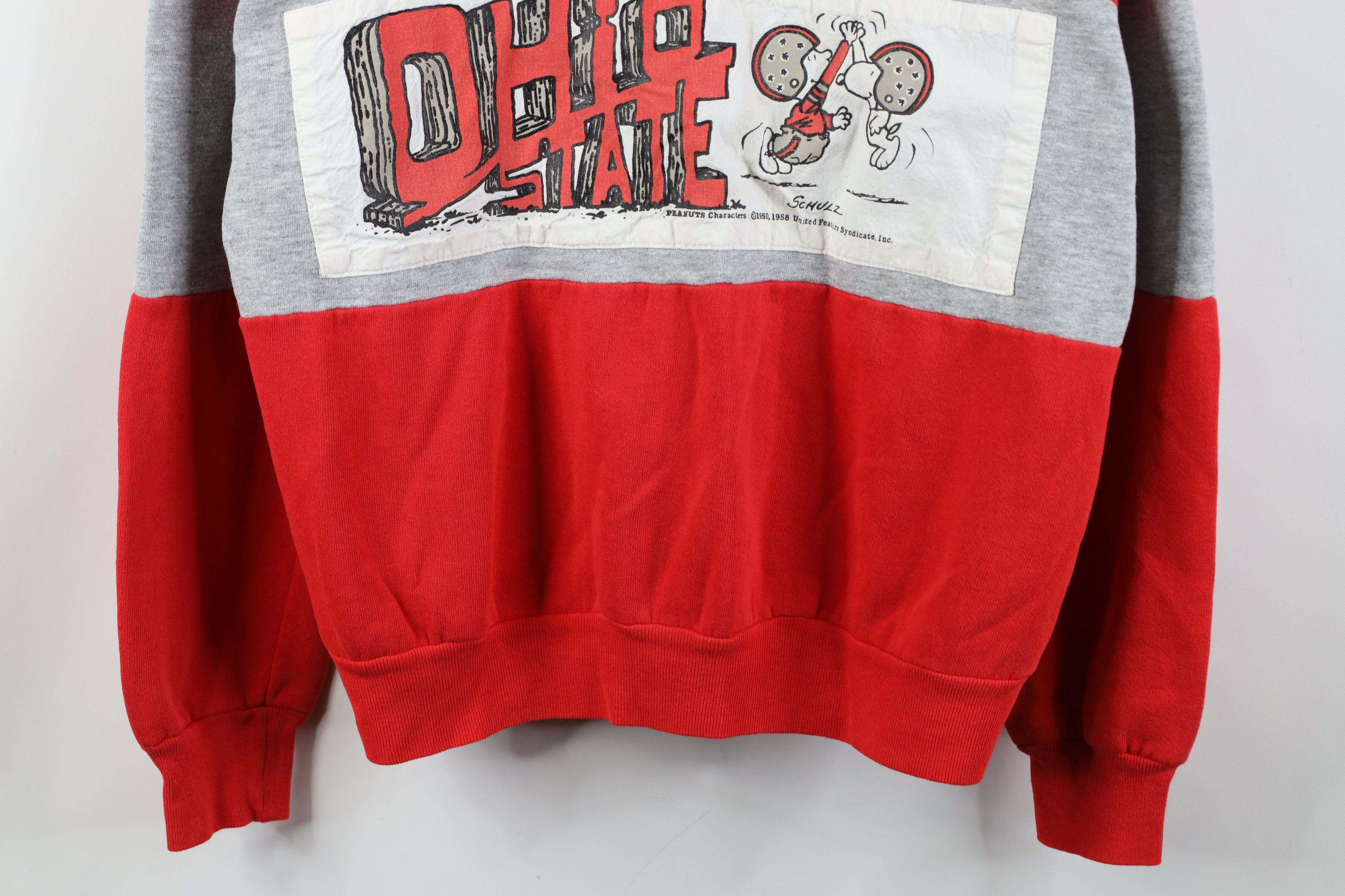 Vintage Vintage 80s Peanuts Charlie Brown University Sweatshirt Size L / US 10 / IT 46 - 3 Thumbnail
