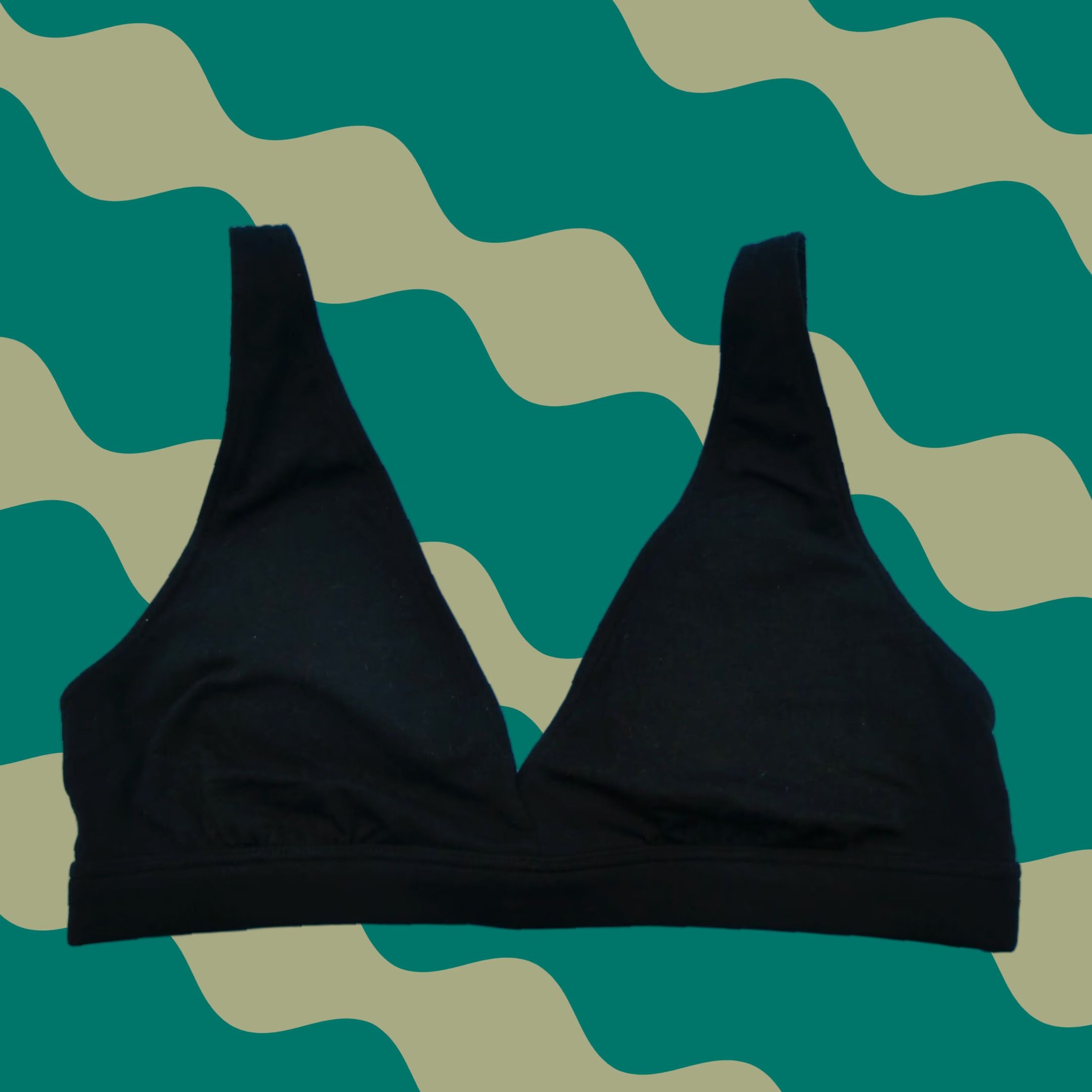 Victorias Secret Bralette Small Black Lingerie Triangle Bra Pullover Soft New