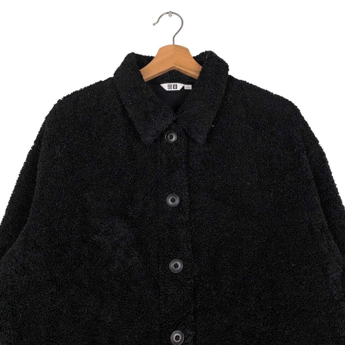 Japanese Brand 🔥Rich Black Vintage Button Jacket Work Uniqlo Undercover Size US L / EU 52-54 / 3 - 3 Thumbnail