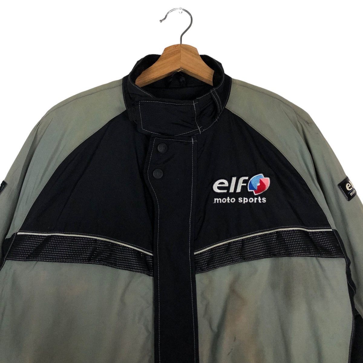 Japanese Brand 🔥Vtg Motorcycle Racing Jacket Big Logo Elf Motor Sports Size US L / EU 52-54 / 3 - 3 Thumbnail