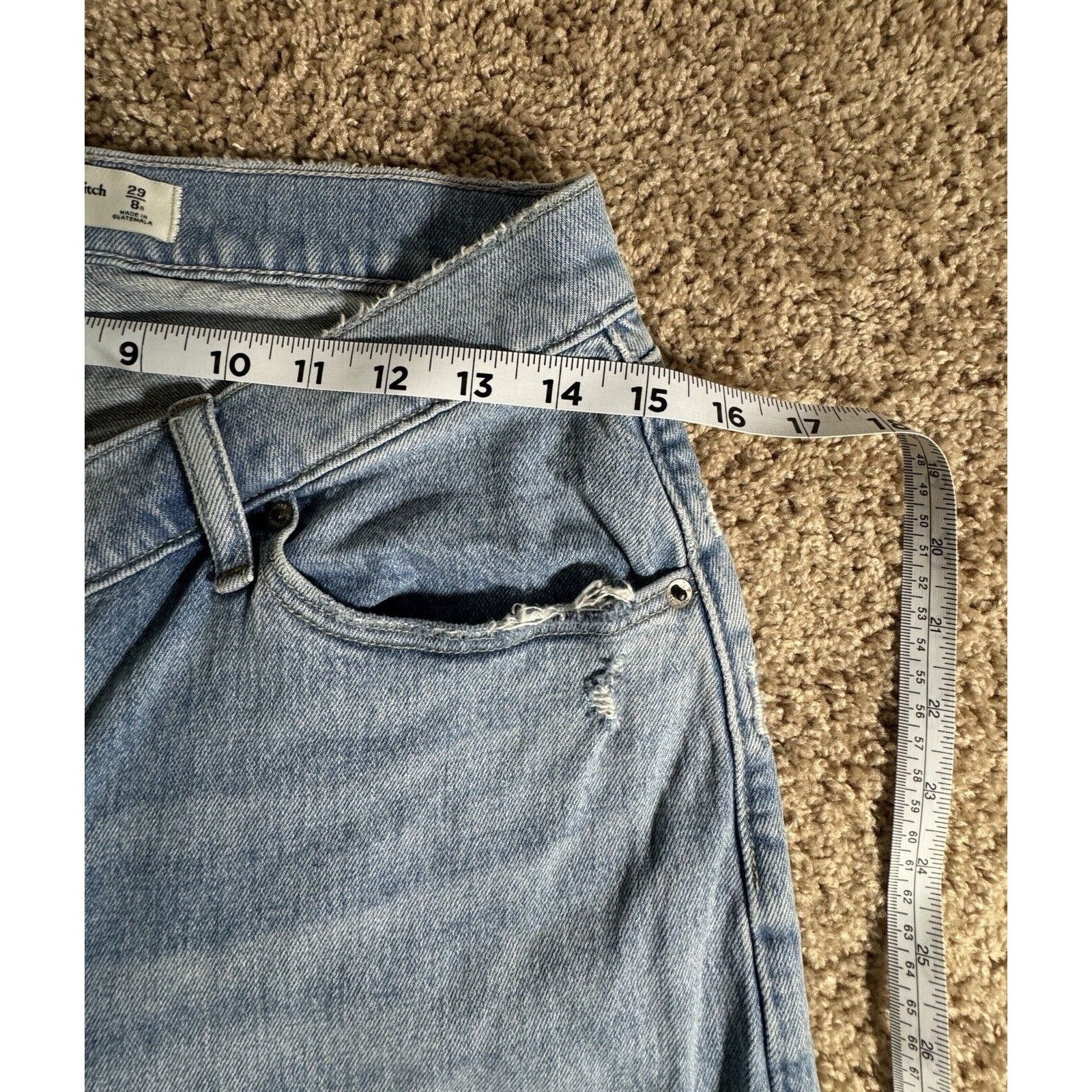 Abercrombie & Fitch Abercrombie and Fitch The Dad High Rise Curve Love Size 29" - 6 Thumbnail