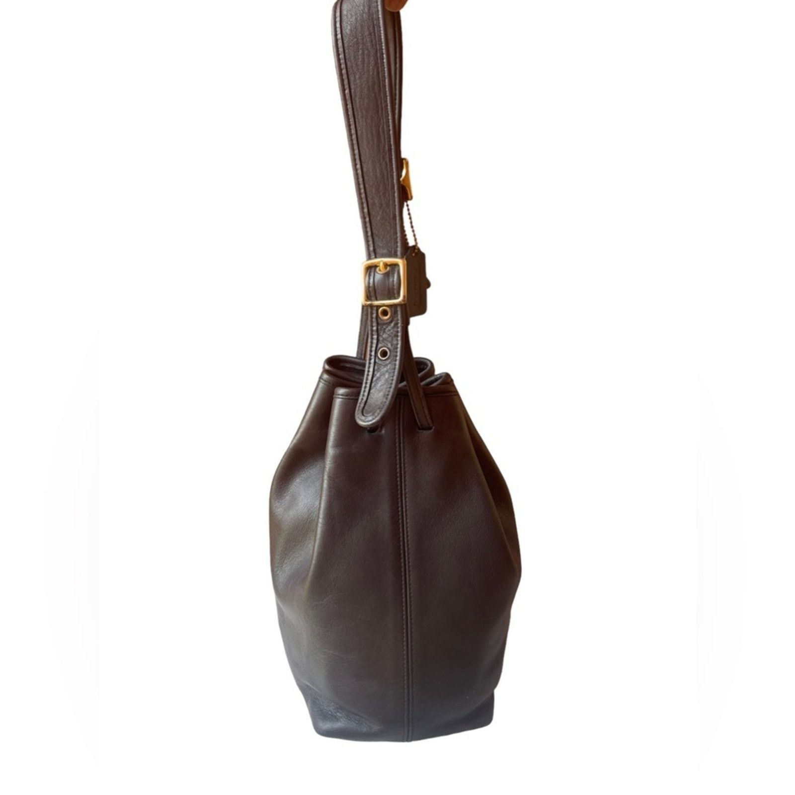 Coach Coach Vintage Leather Legacy Drawstring Bucket Bag 9165. Size ONE SIZE - 5 Thumbnail