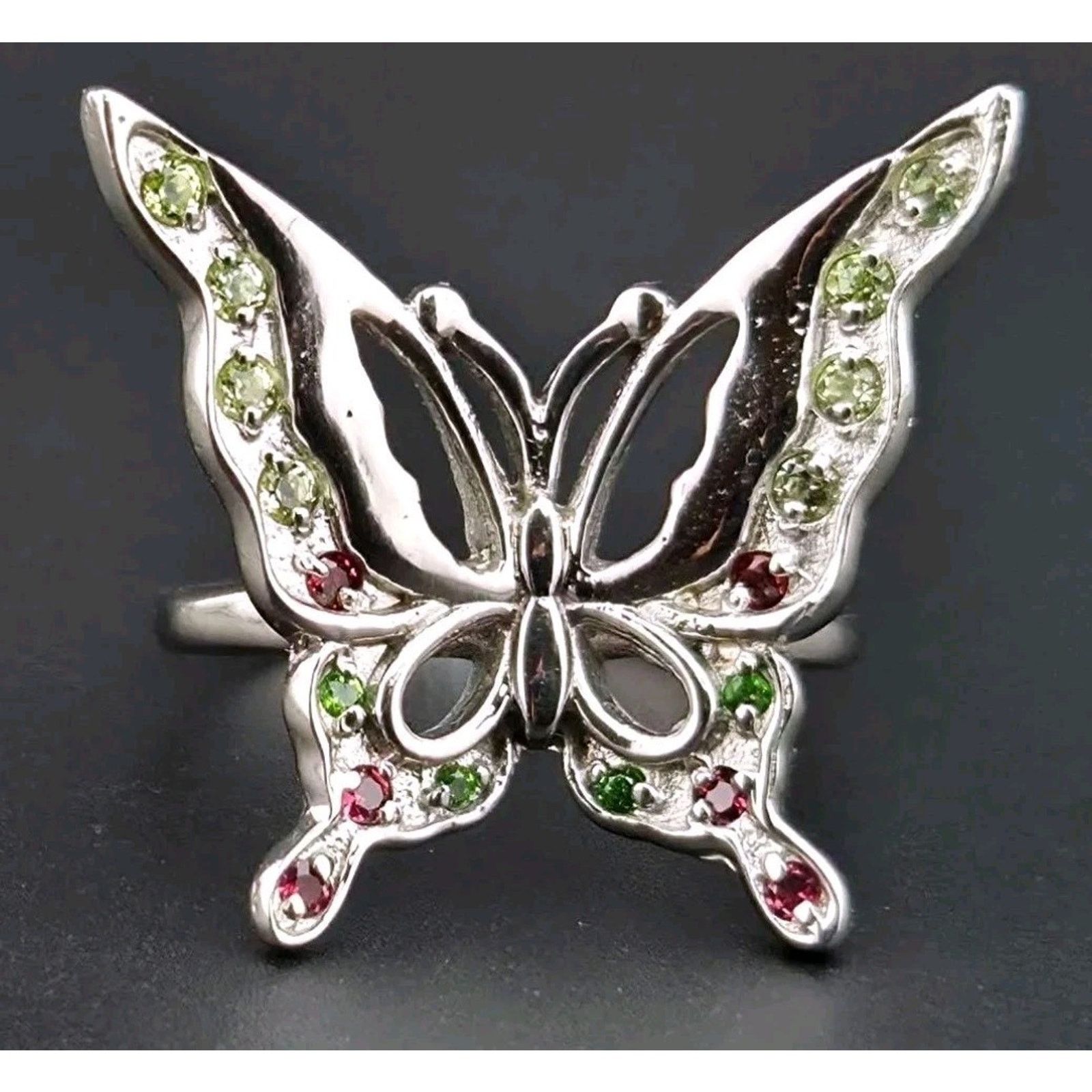 Other Vintage-Style Sterling Silver Butterfly Ring Size 8 Size ONE SIZE - 1 Thumbnail