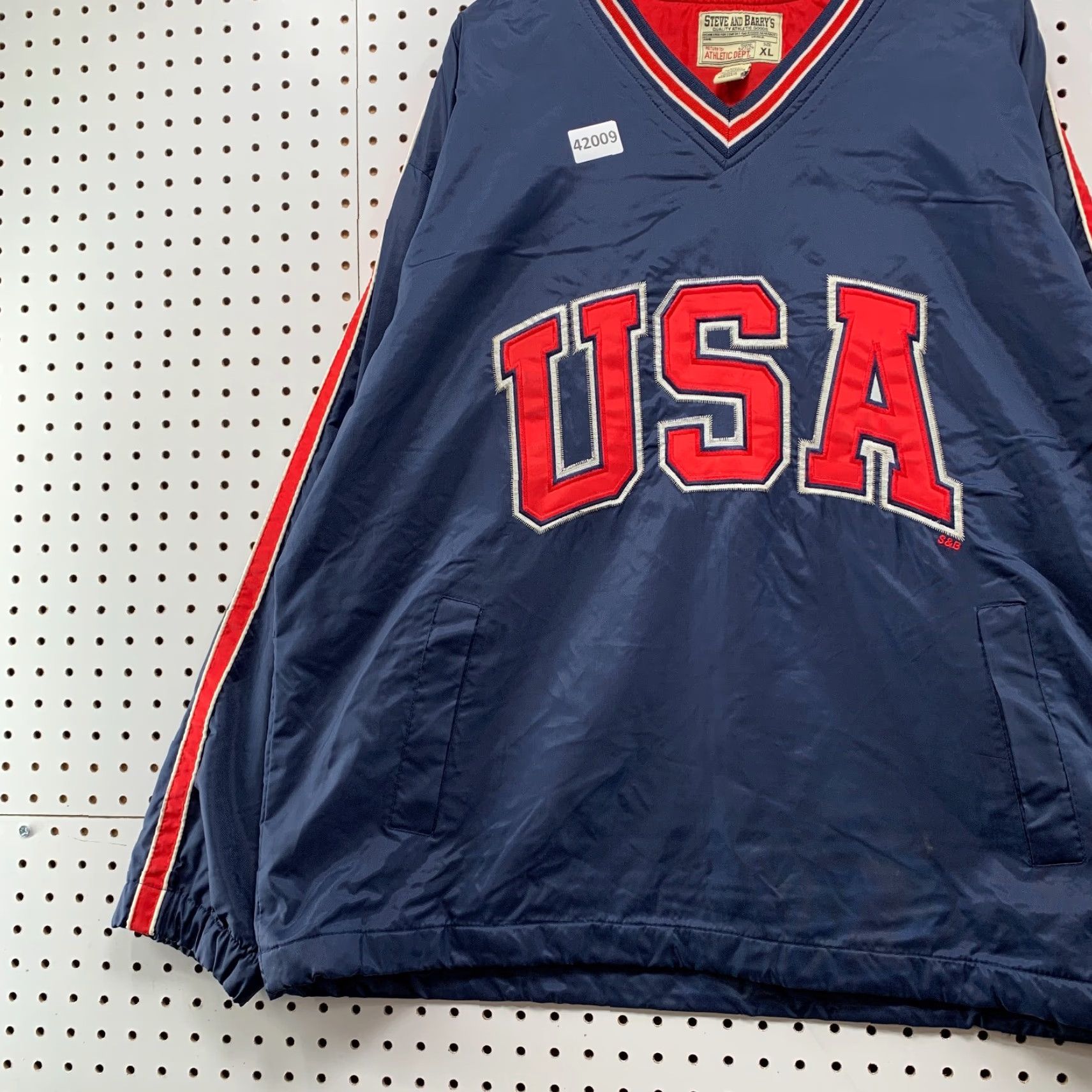 Vintage VINTAGE Steve & Barry’s USA Olympics Windbreaker Jacket Mens XL Blue Embroidered Size US XL / EU 56 / 4 - 5 Thumbnail