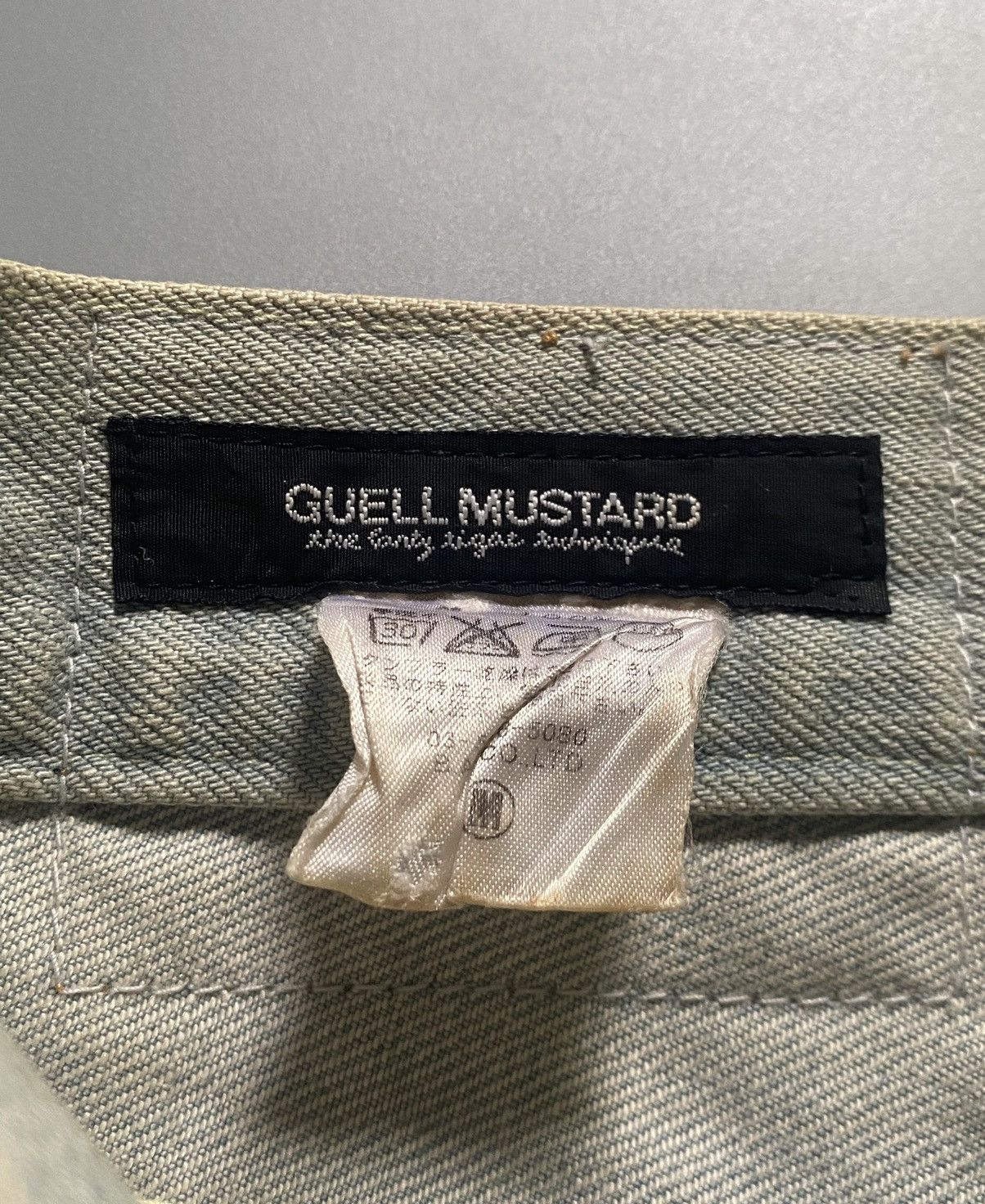 Japanese Brand Guelle Mustard - Side Striped Denim Pants Size US 32 / EU 48 - 6 Thumbnail